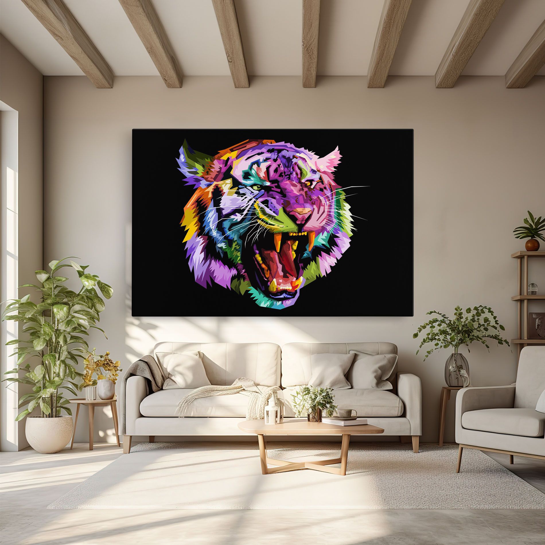 Tiger On Black mockup 6