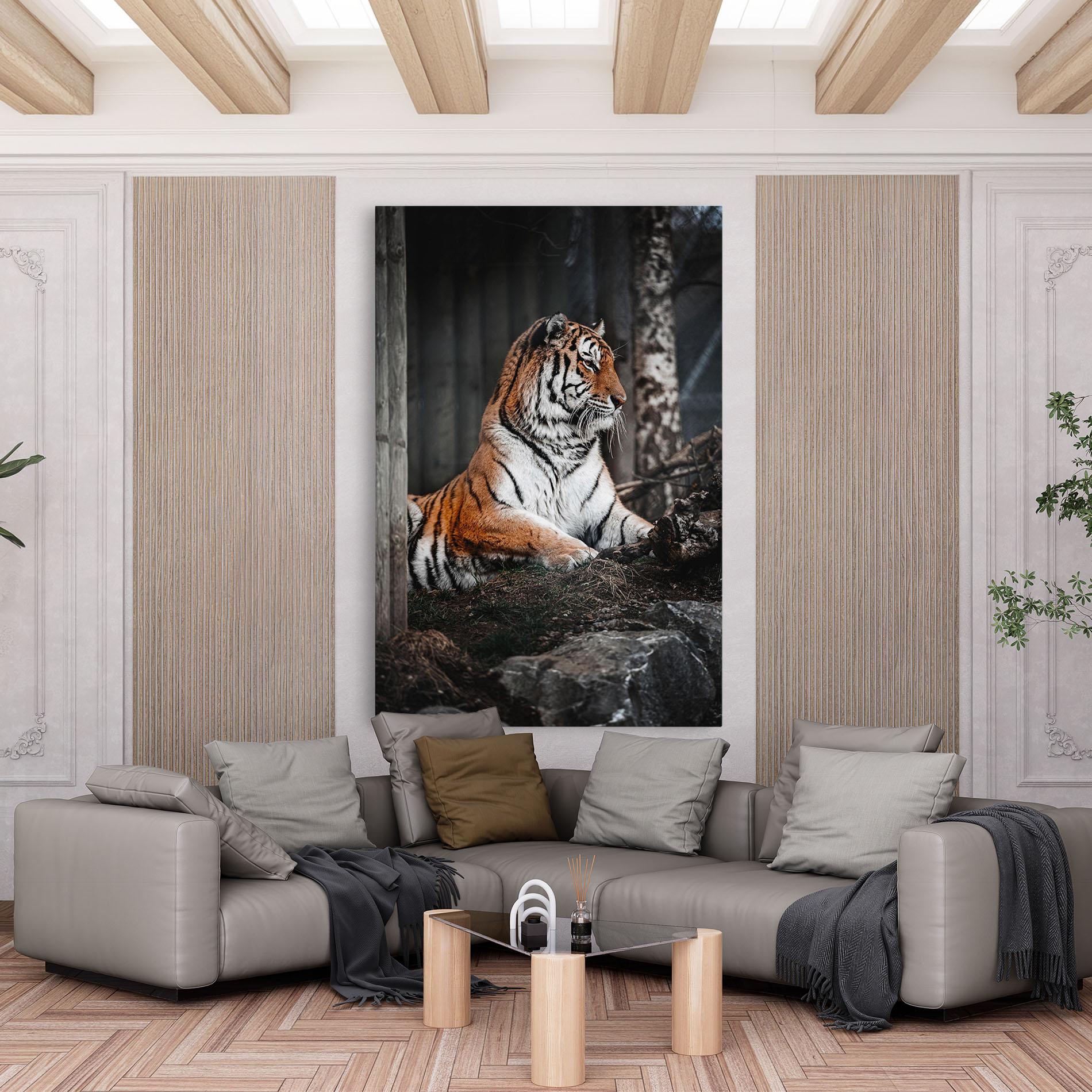 Tablou Canvas Forest Tiger mockup 6