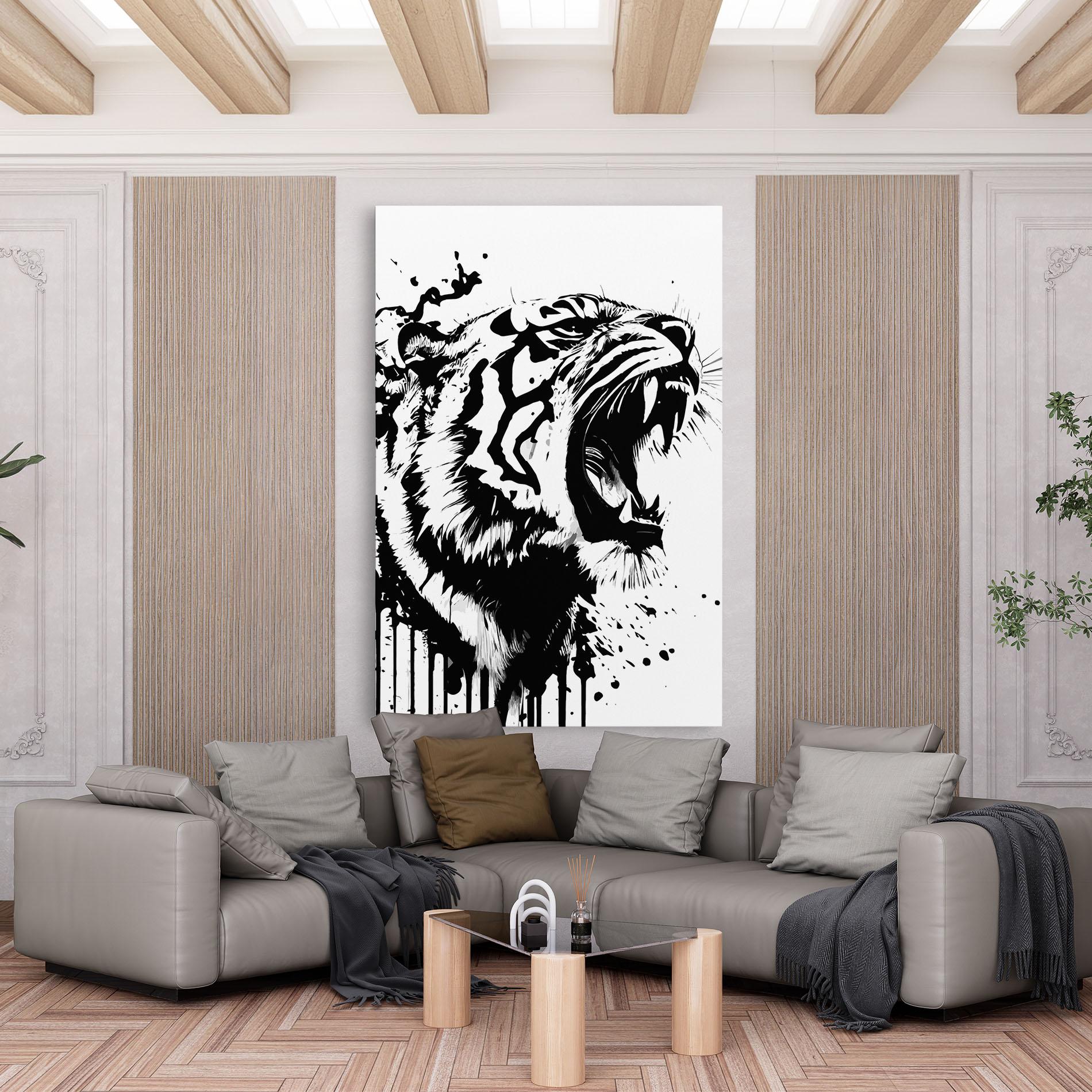 Tablou Canvas Ink Art Tiger mockup 6