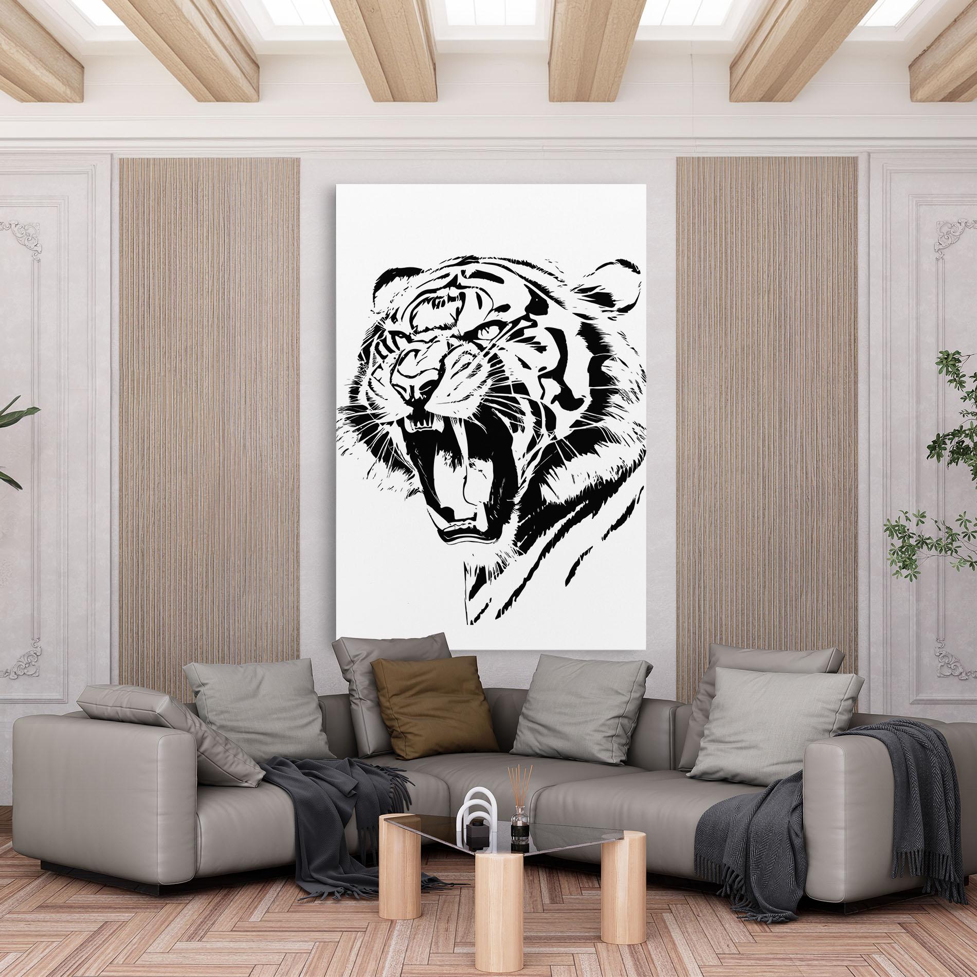 Tablou Canvas Roaring Tiger mockup 6