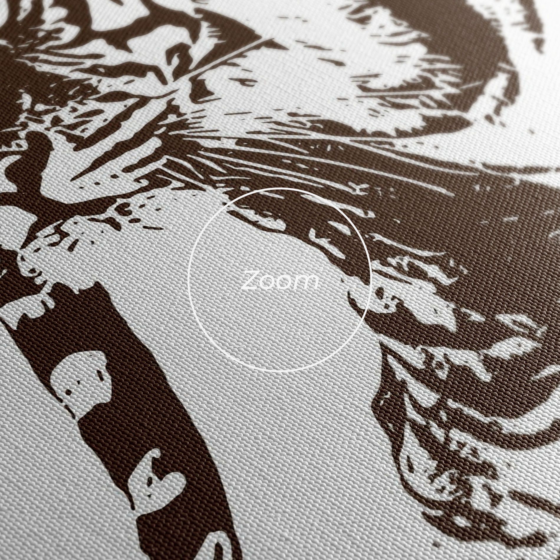 Brown Line Tiger mockup 3