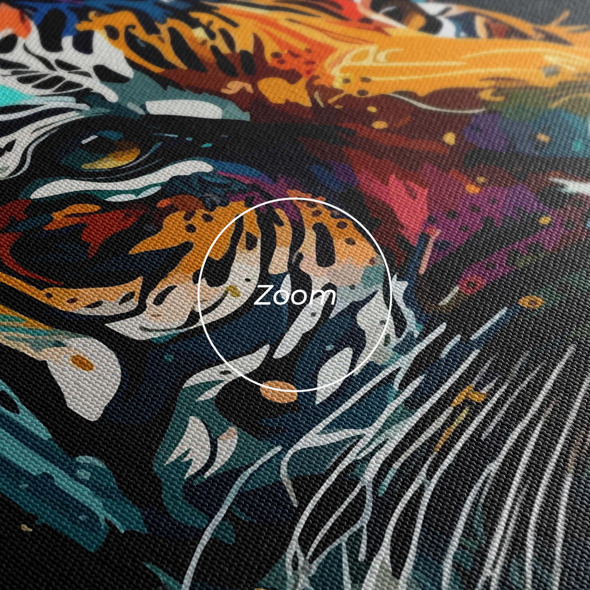 Tablou Canvas Color Mix Tiger mockup 3