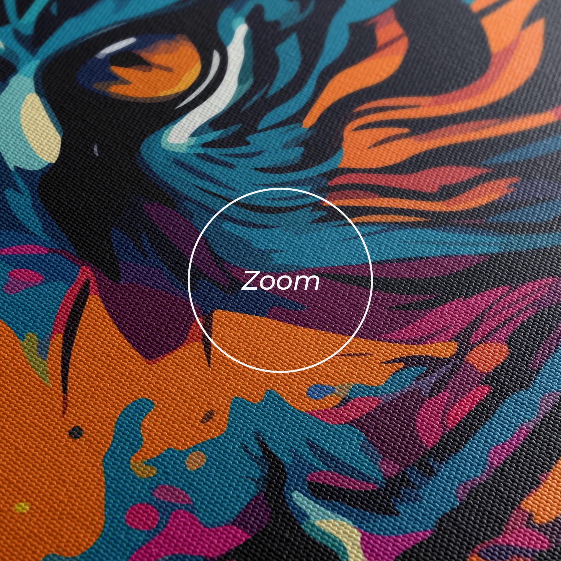 Tablou Canvas Colorful Tiger mockup 3