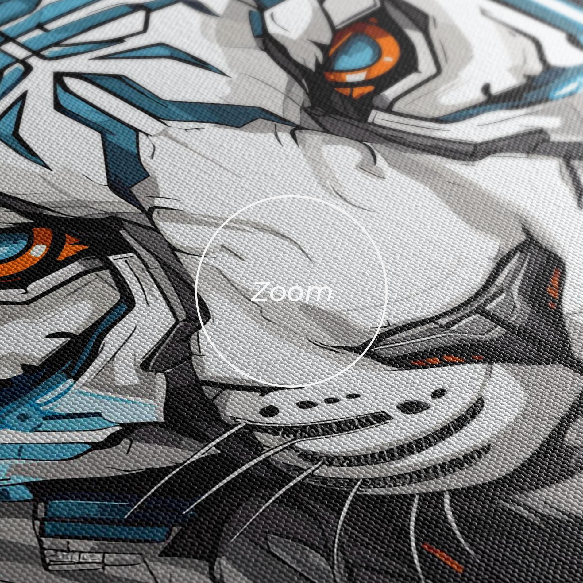 Tablou Canvas Cyborg Tiger mockup 3