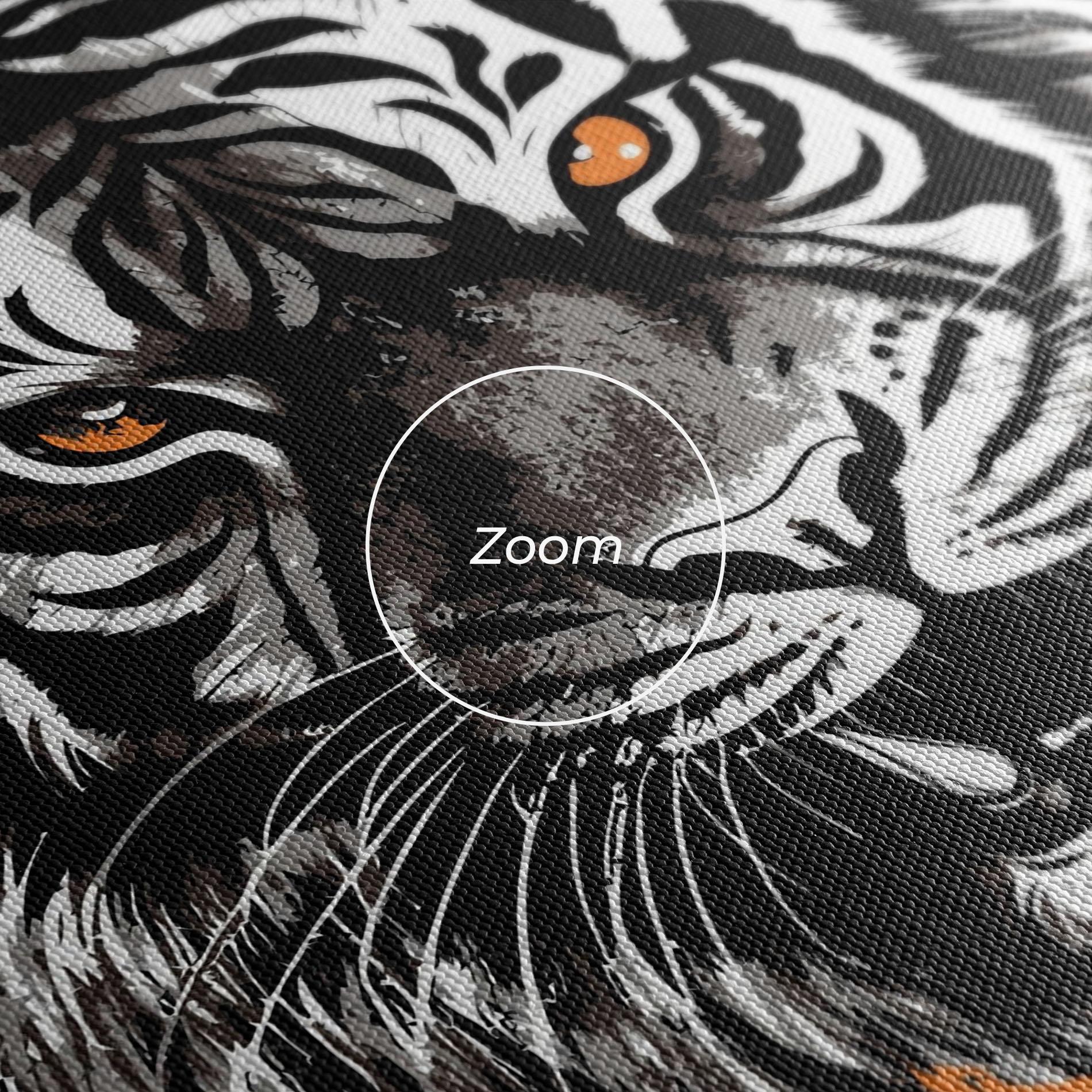 Tablou Canvas Fire Tiger mockup 3