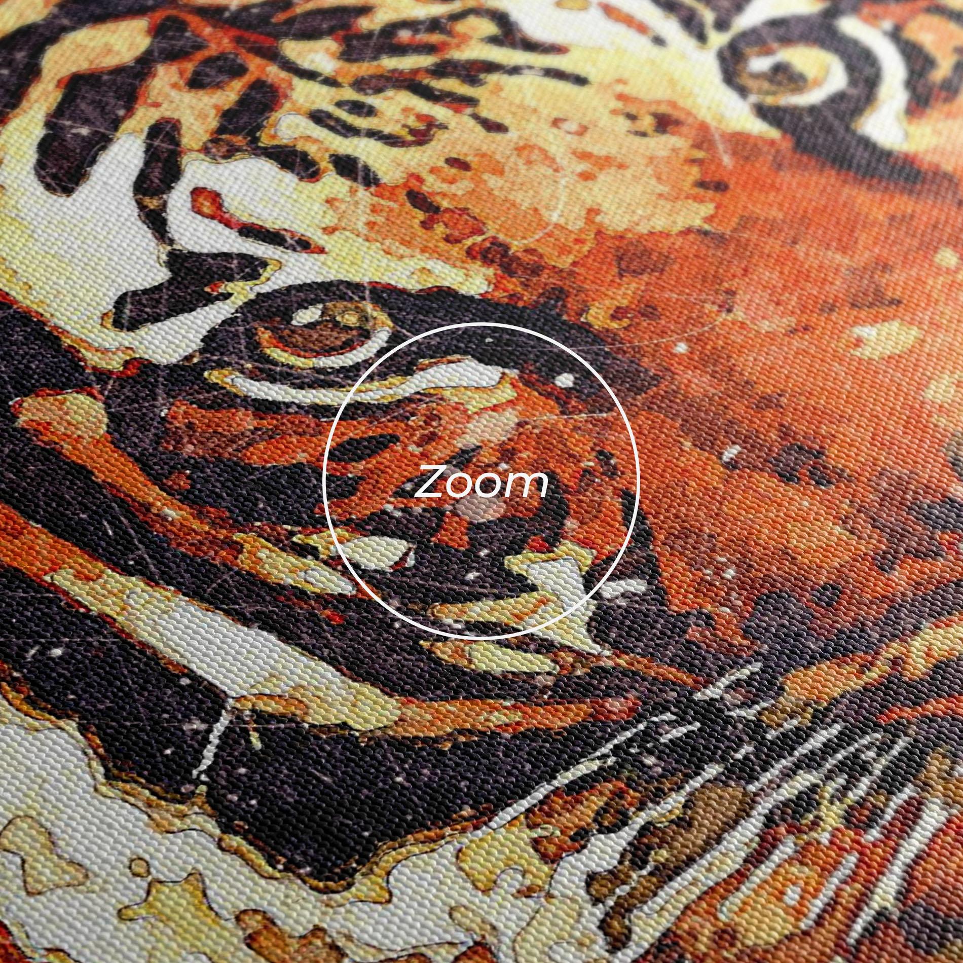 Tablou Canvas Tiger Colors mockup 3