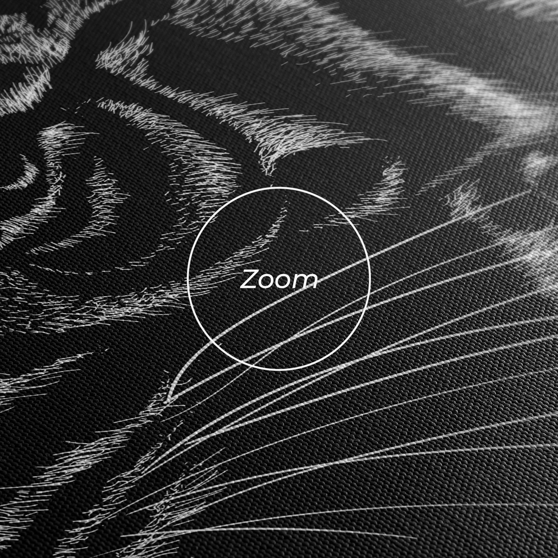 Tablou Canvas Tiger White Head mockup 3