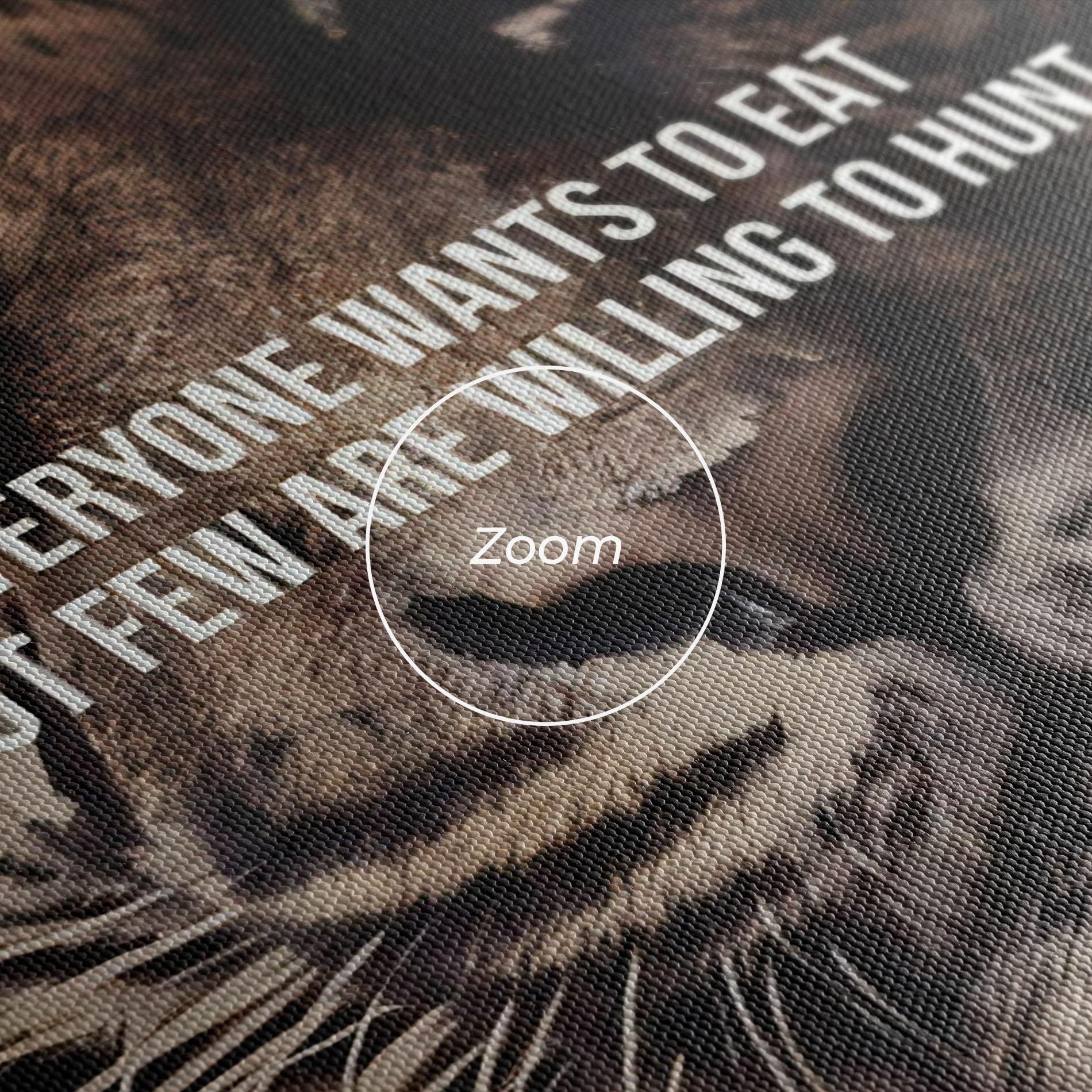 Tablou Canvas Willing To Hunt mockup 3