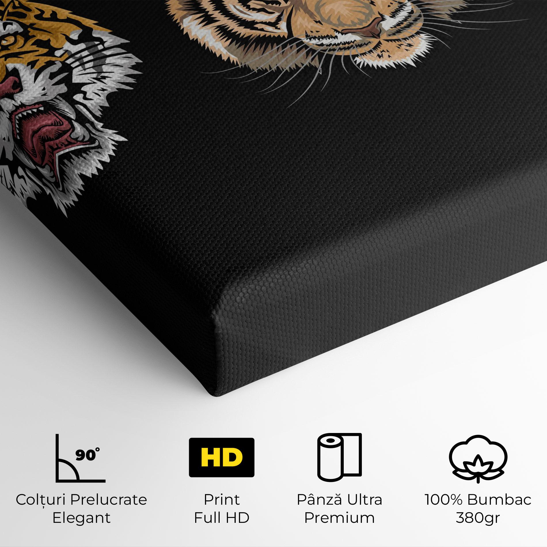Tablou Canvas 3 Tigers mockup 4