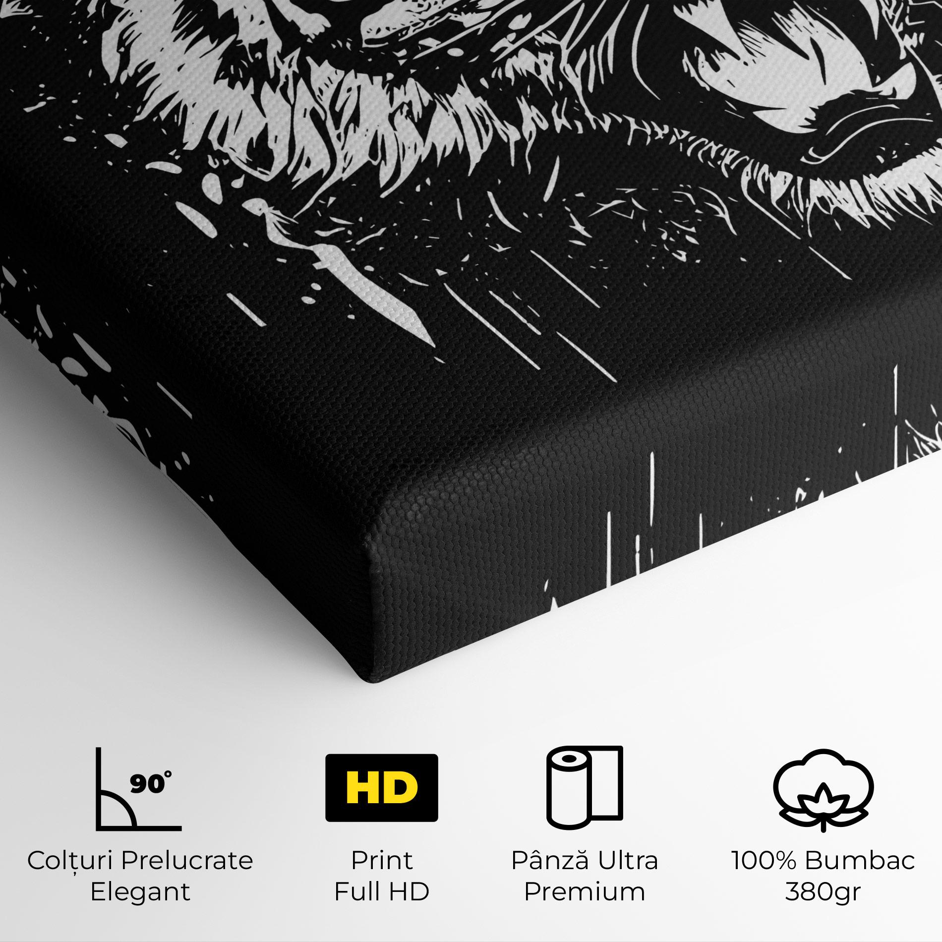 Tablou Canvas Angry Tiger Head mockup 4