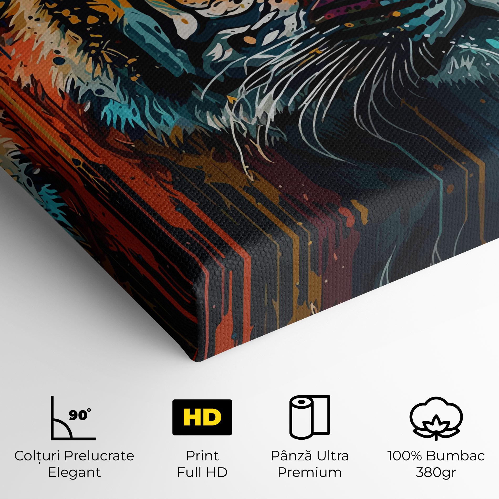 Tablou Canvas Color Mix Tiger mockup 4