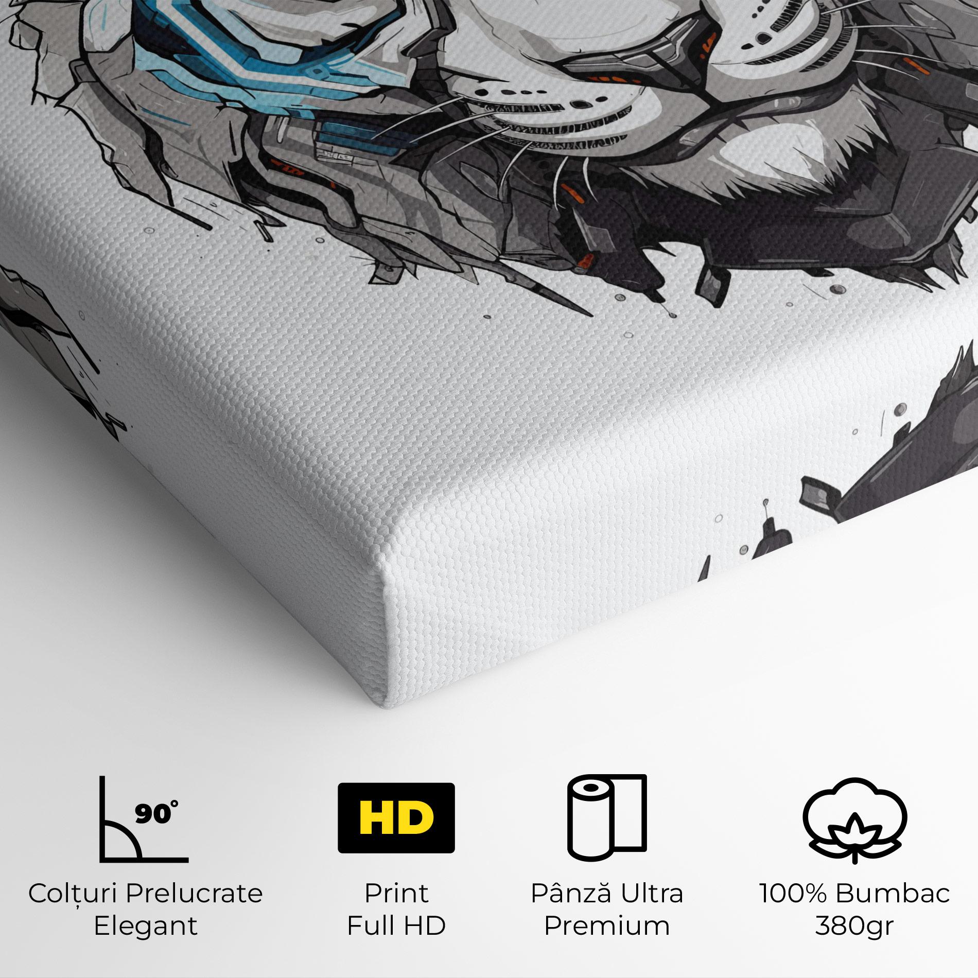 Tablou Canvas Cyborg Tiger mockup 4