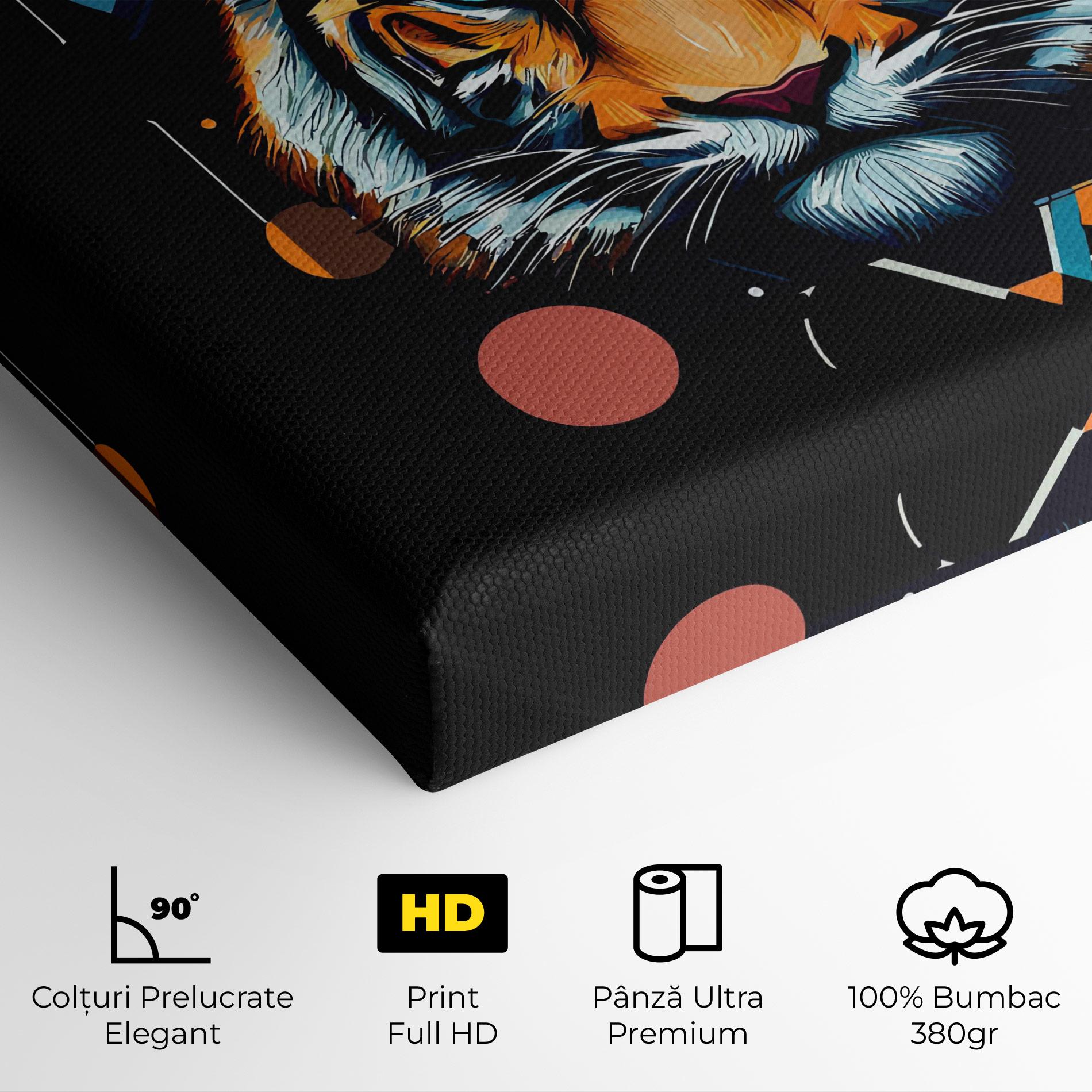 Tablou Canvas Geometric Tiger mockup 4
