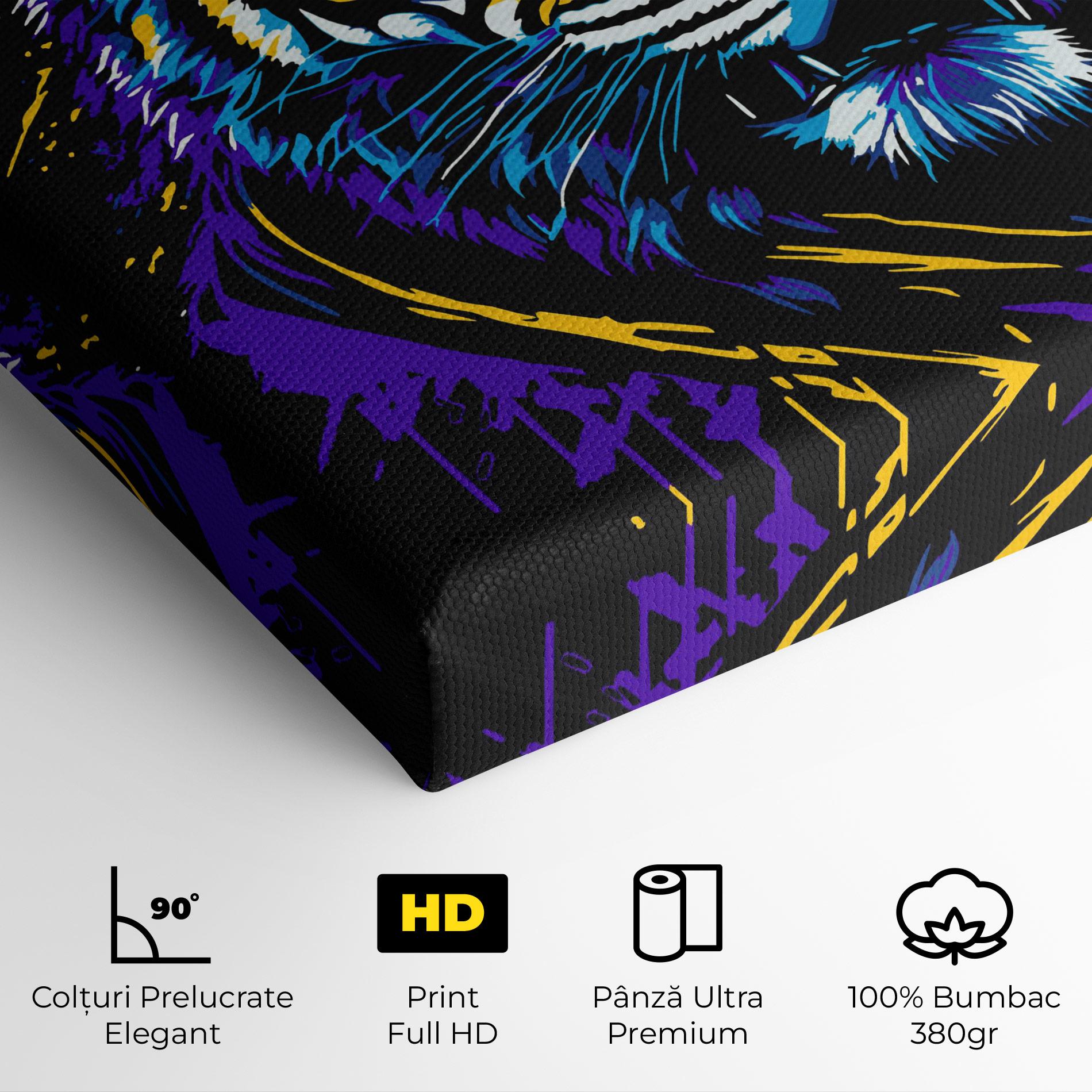 Tablou Canvas Glasses Tiger mockup 4