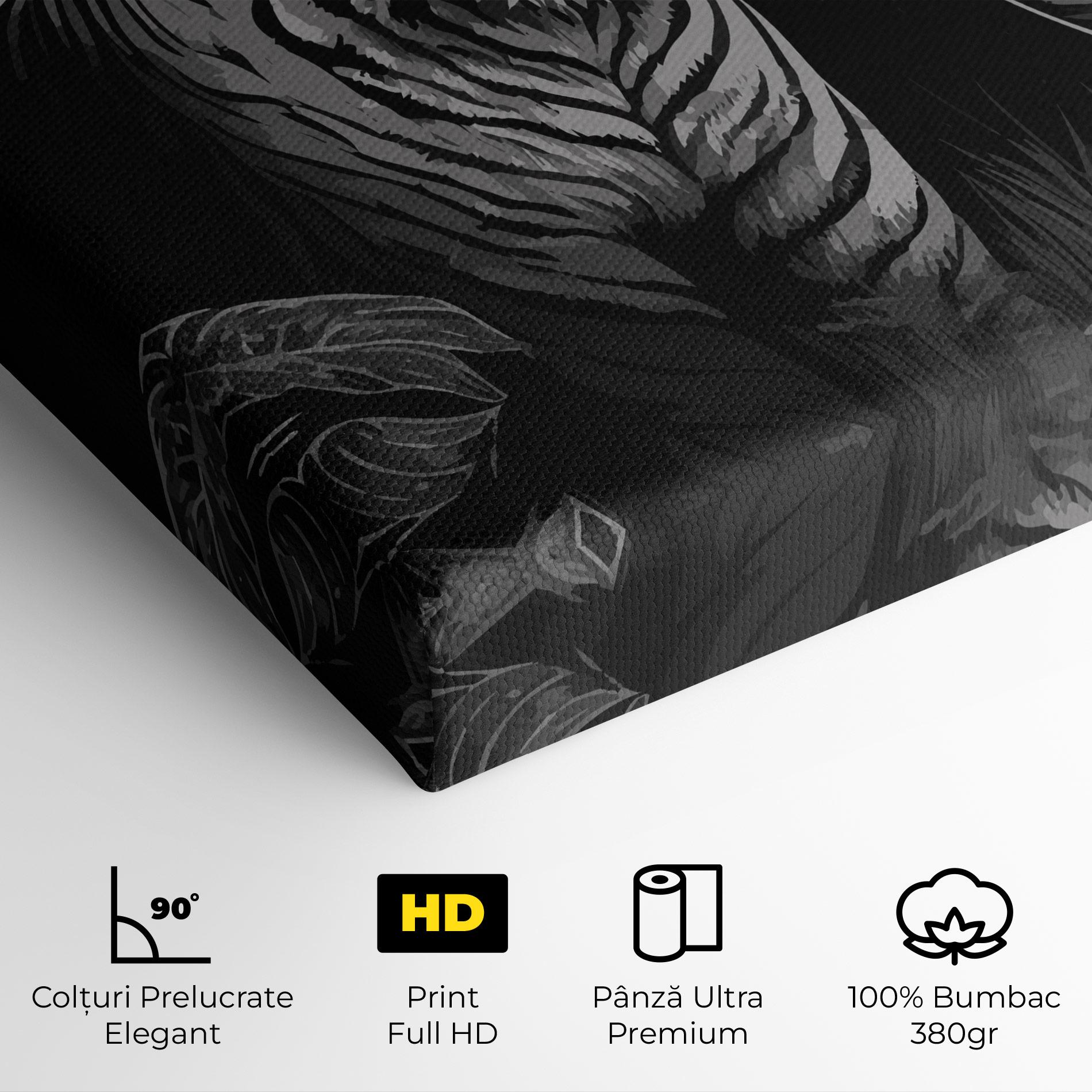 Tablou Canvas Grey Tiger mockup 4