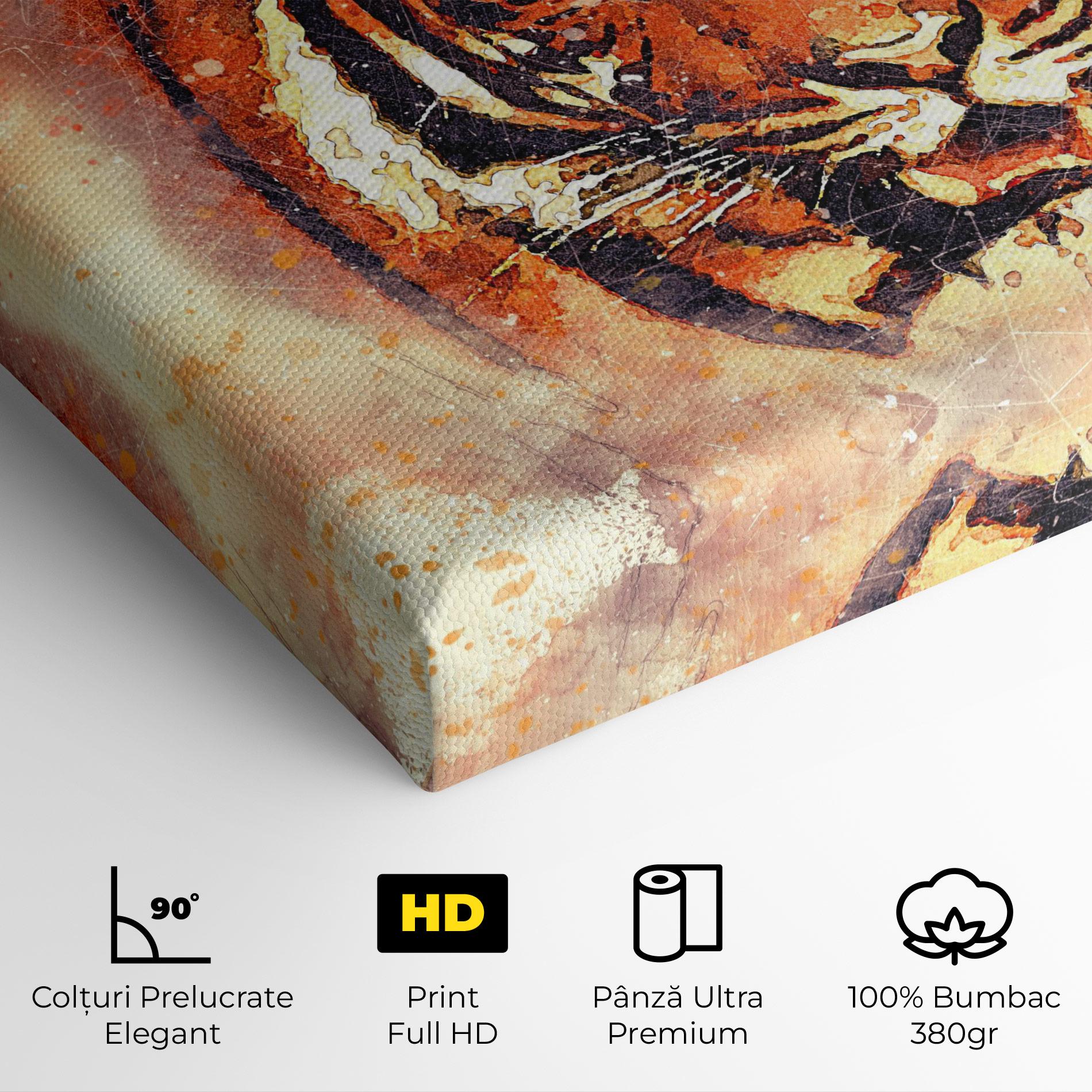 Tablou Canvas Tiger Colors mockup 4