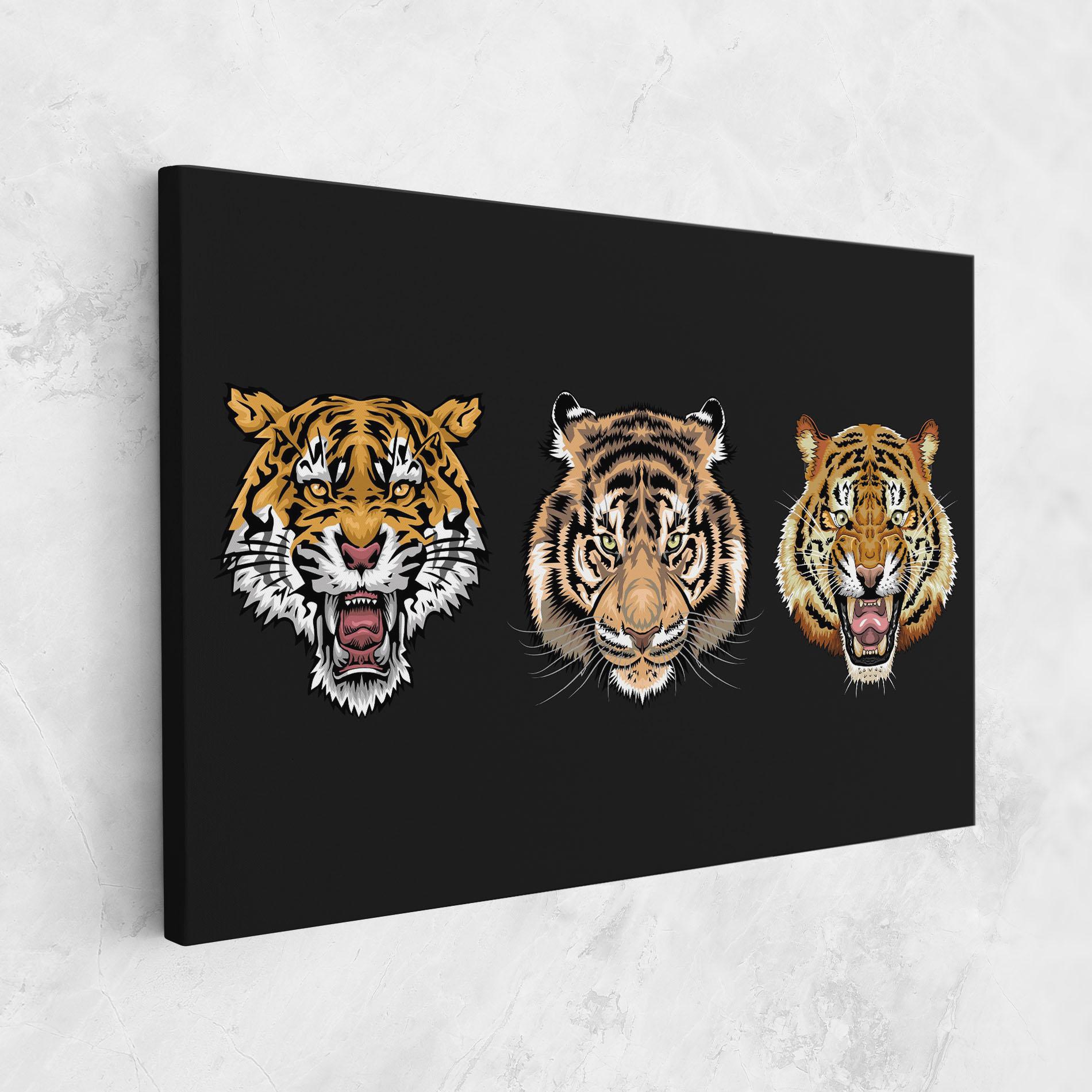 Tablou Canvas 3 Tigers mockup 1