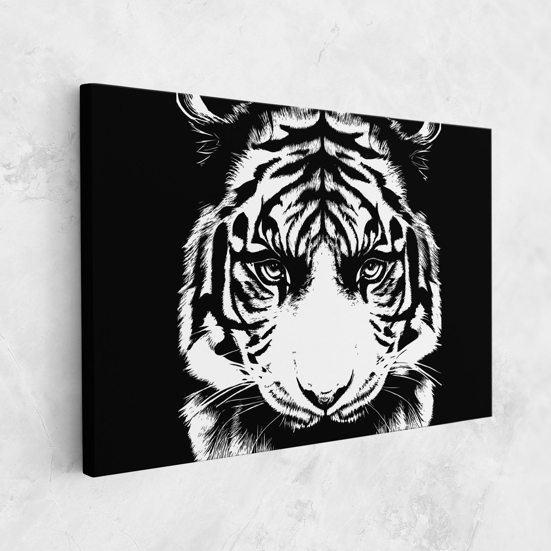 Tablou Canvas Big Eyes Tiger mockup 1