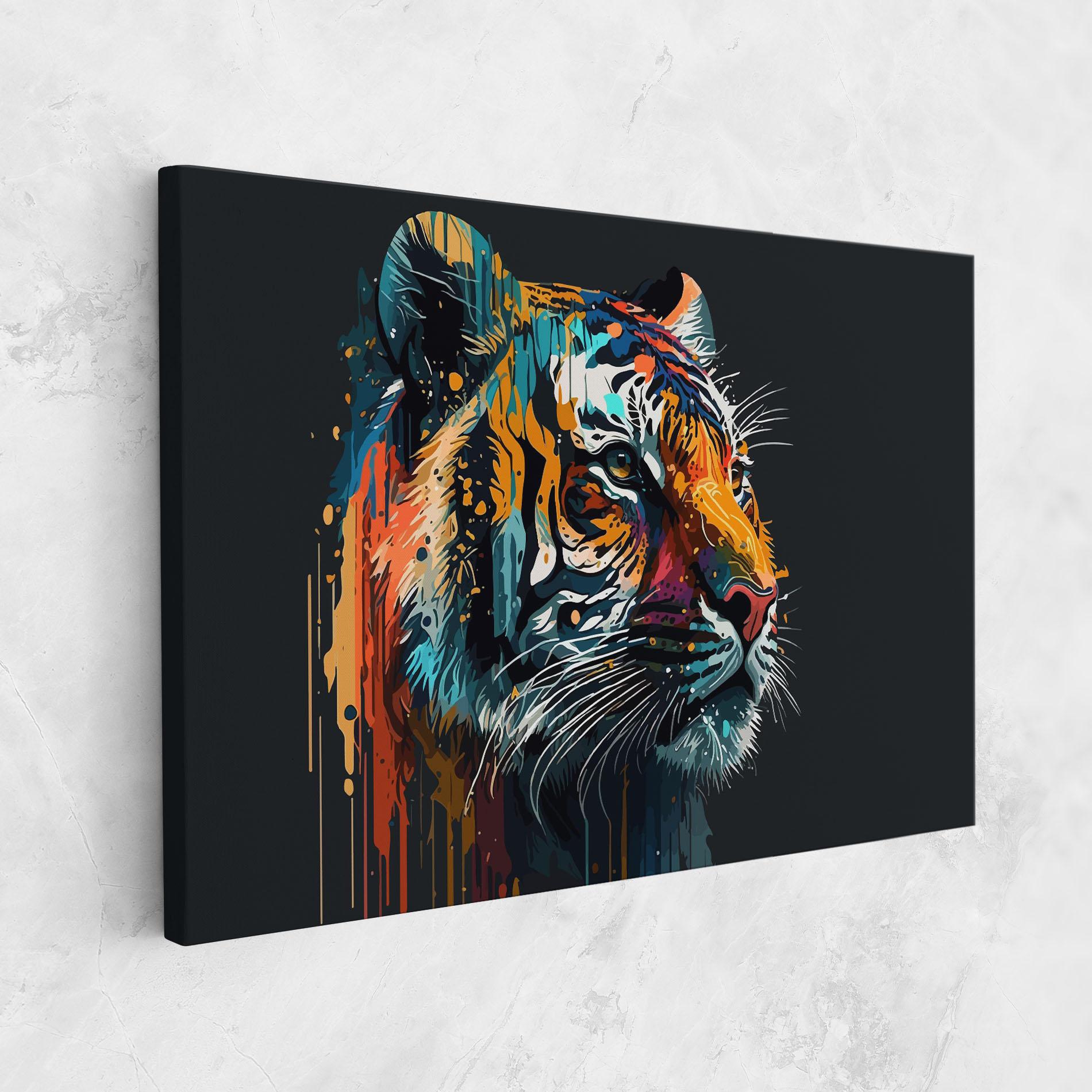 Tablou Canvas Color Mix Tiger mockup 1