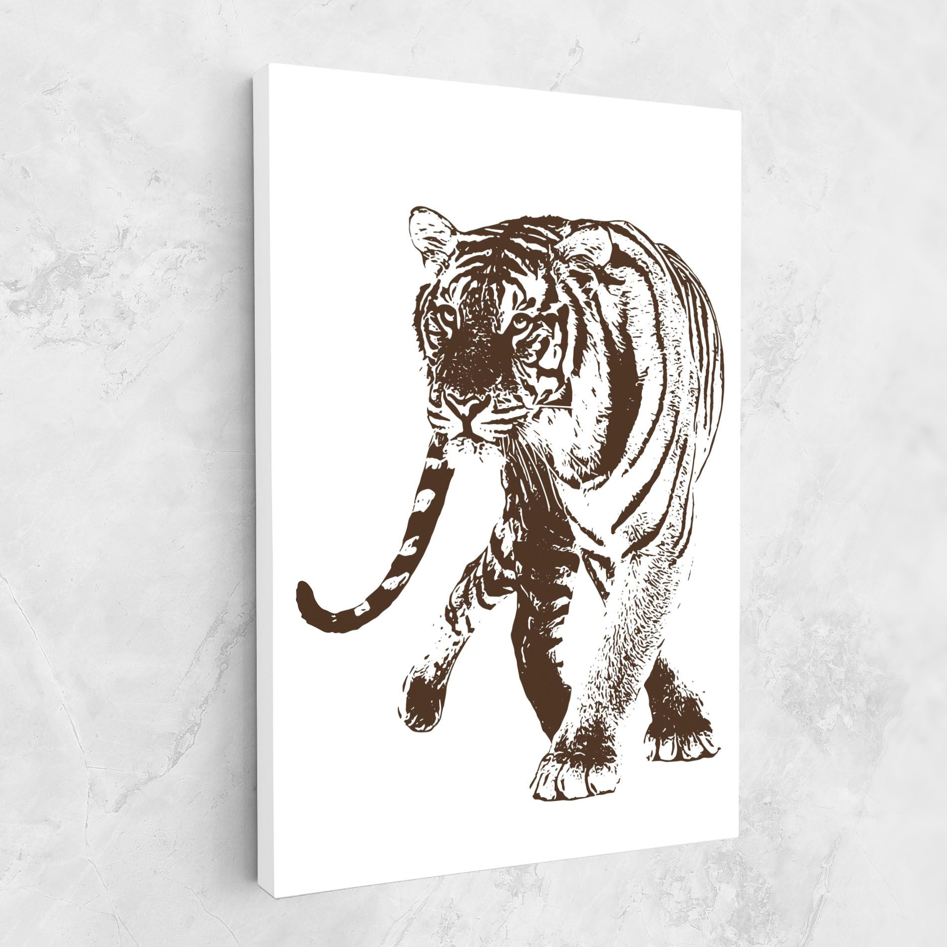 Brown Line Tiger mockup 1