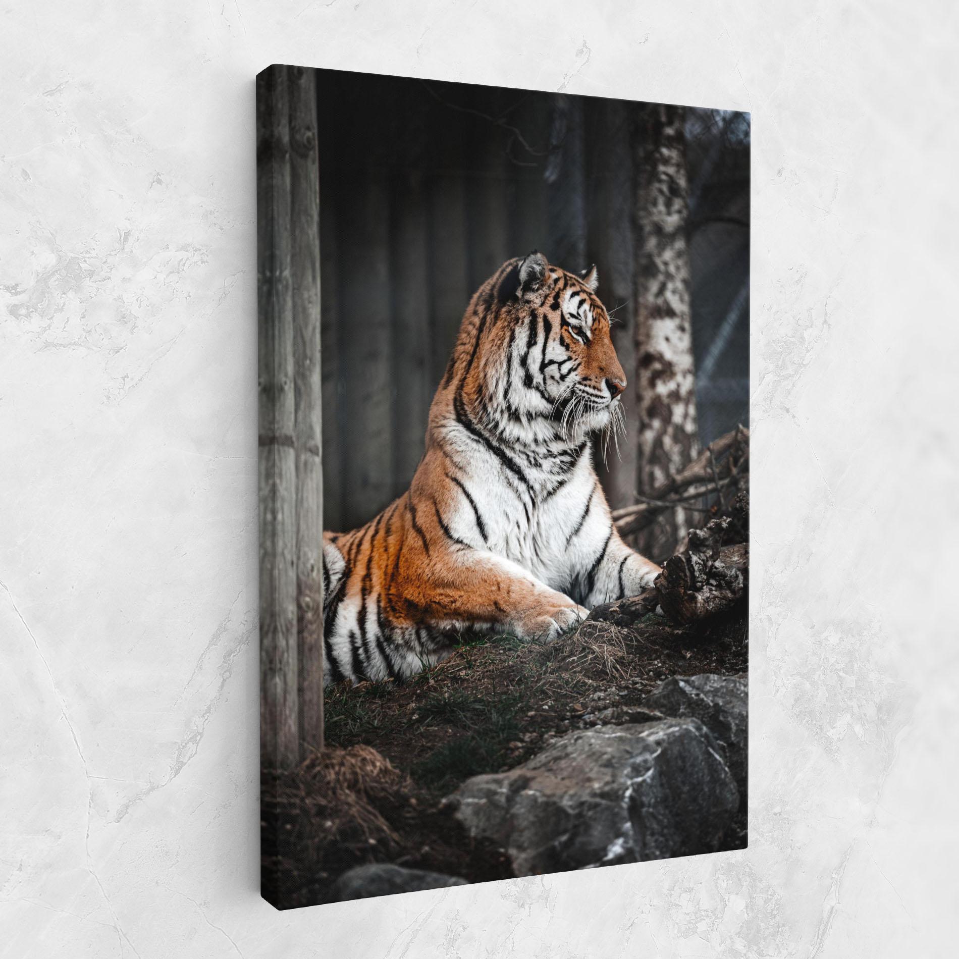 Tablou Canvas Forest Tiger mockup 1