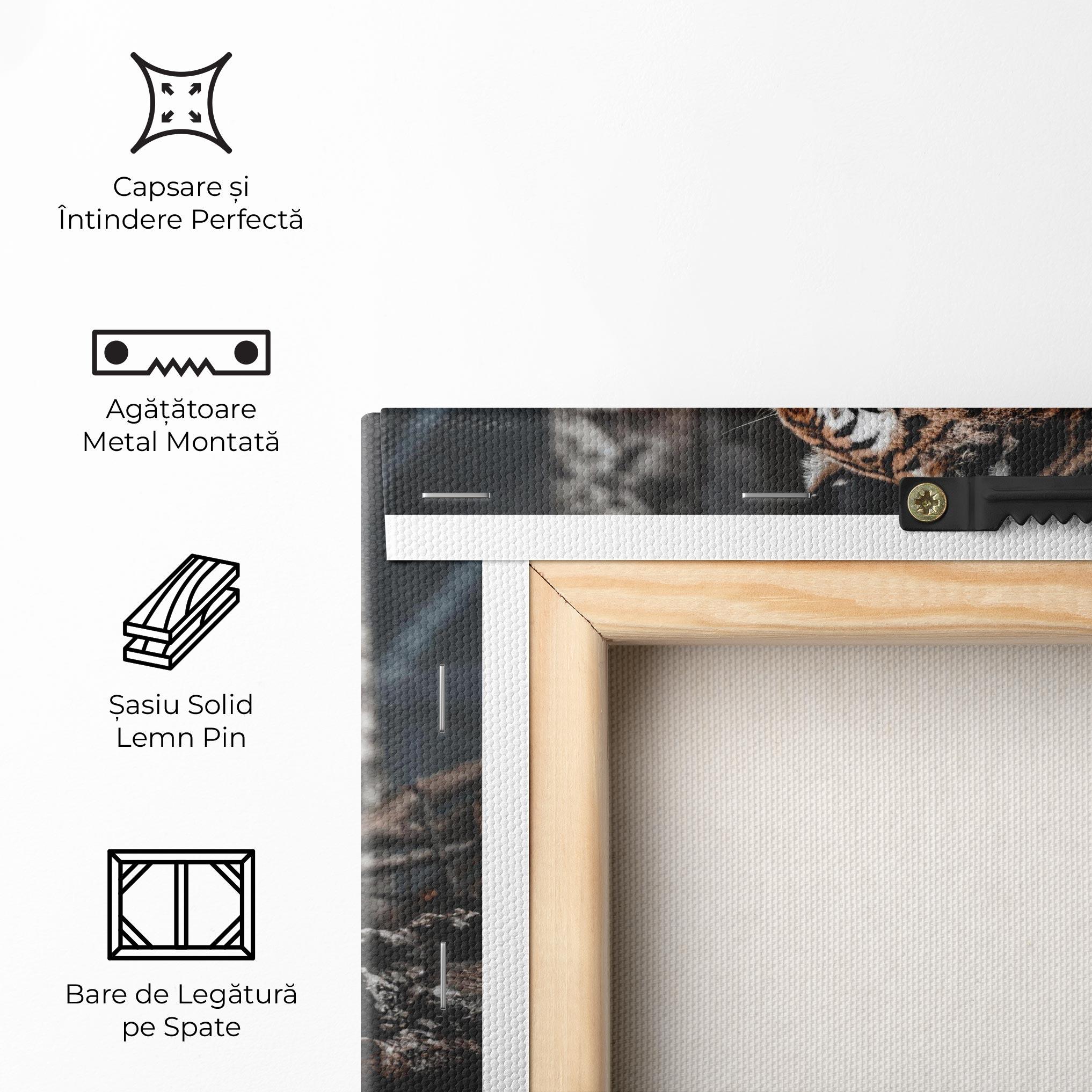 Tablou Canvas Forest Tiger mockup 5
