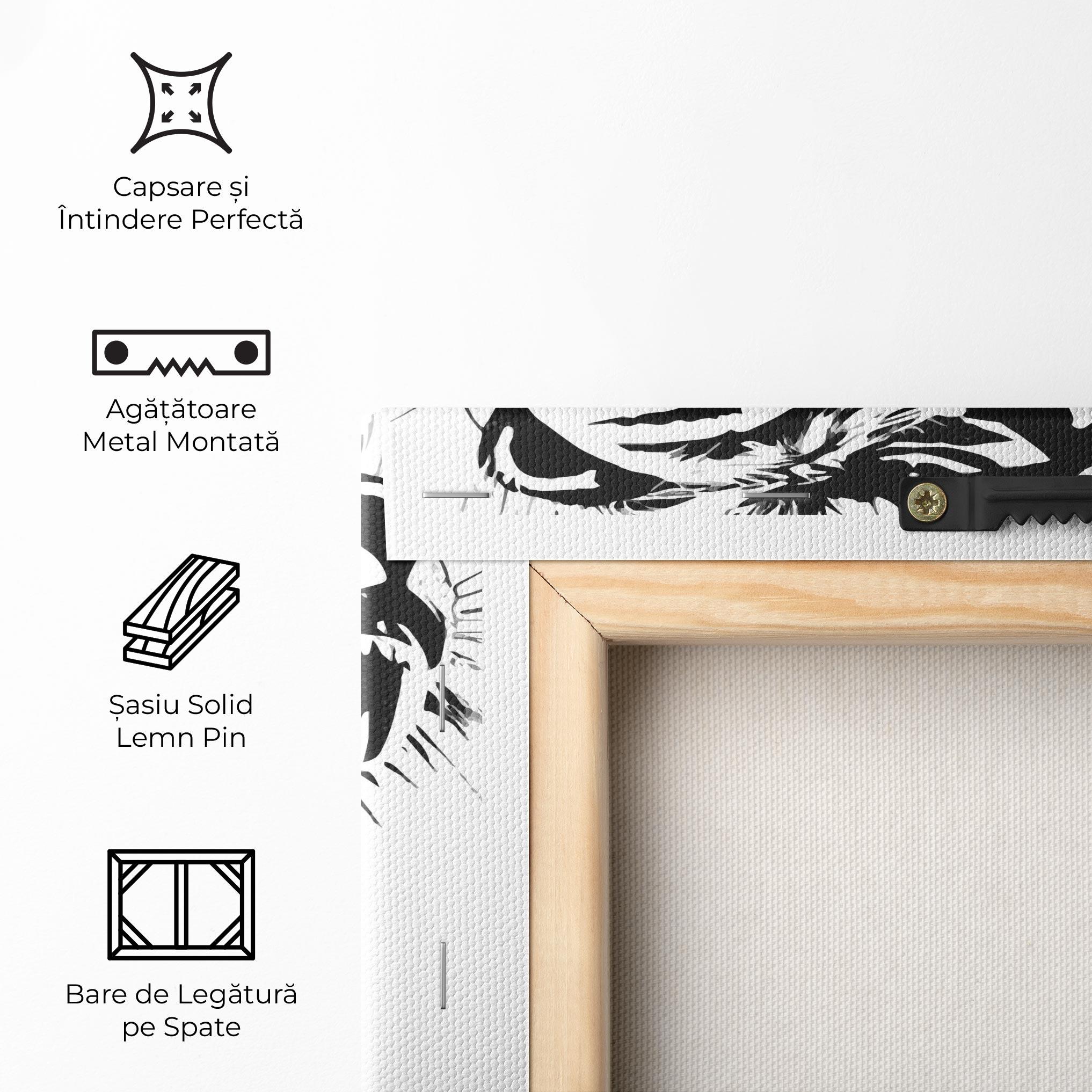Tablou Canvas Ink Art Tiger mockup 5