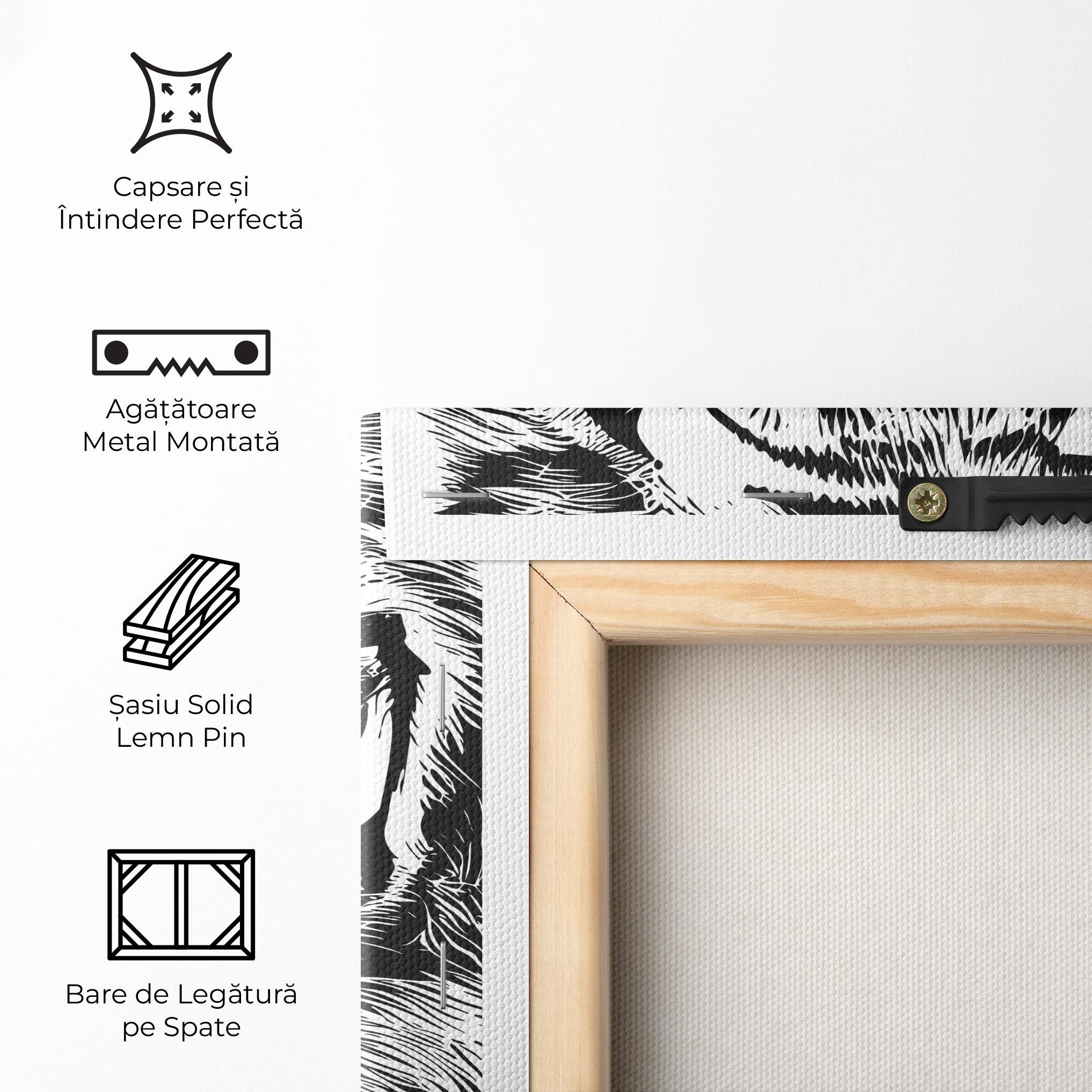 Tablou Canvas Pretty Tiger Head mockup 5