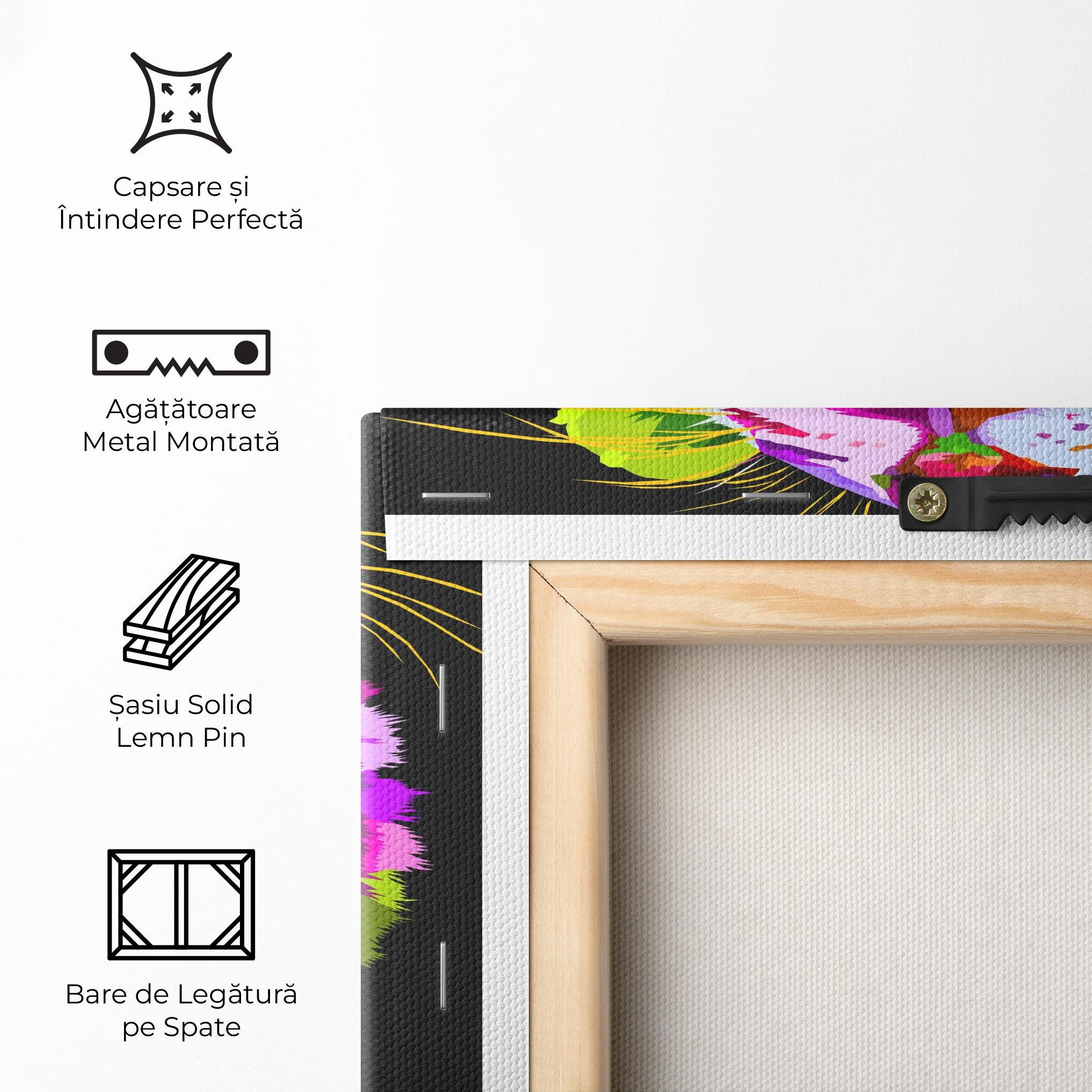 Tablou Canvas Tiger Mix Color mockup 5