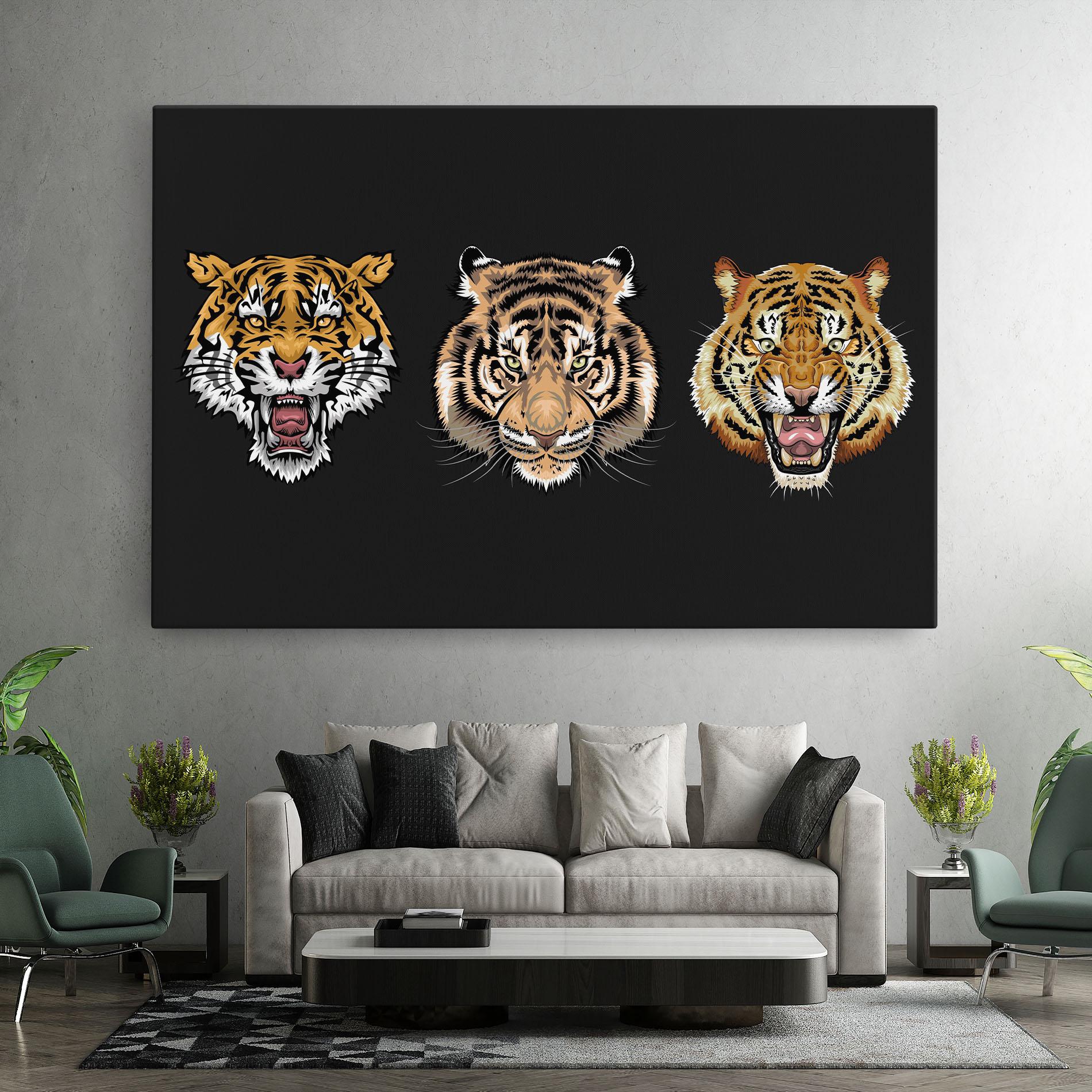 Tablou Canvas 3 Tigers mockup 7