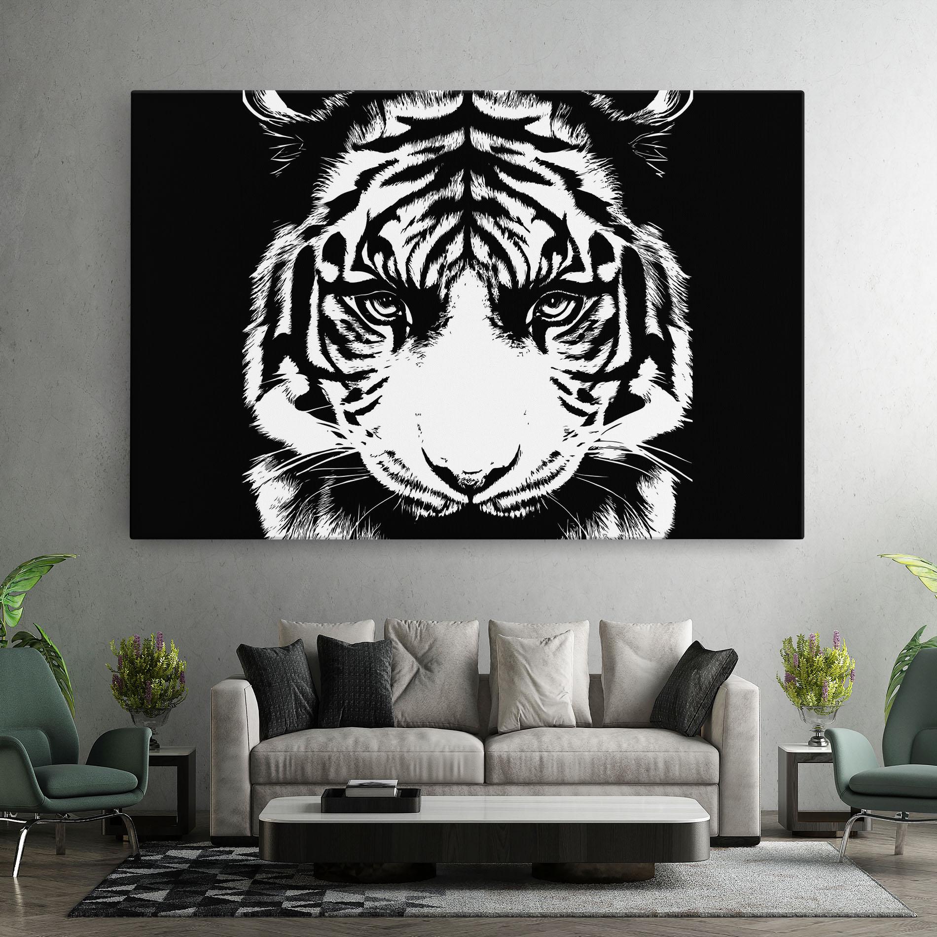 Tablou Canvas Big Eyes Tiger mockup 7