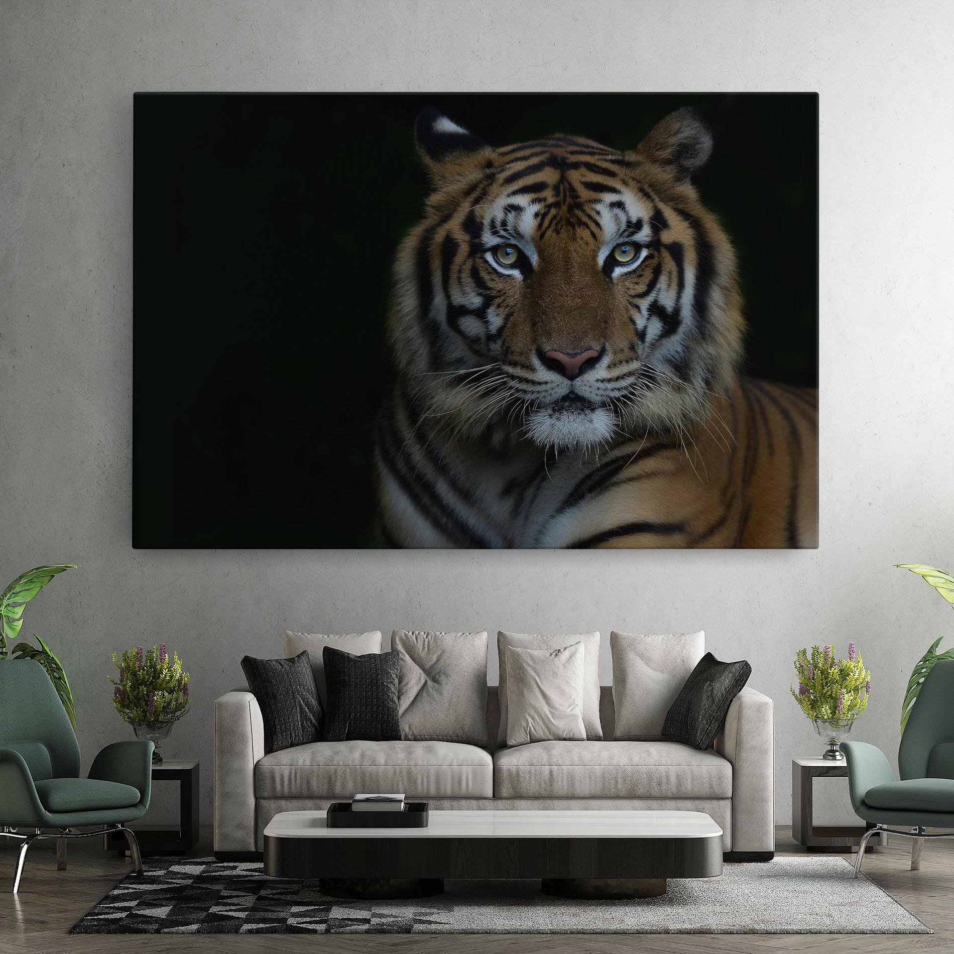 Tablou Canvas Close Up Tiger mockup 7