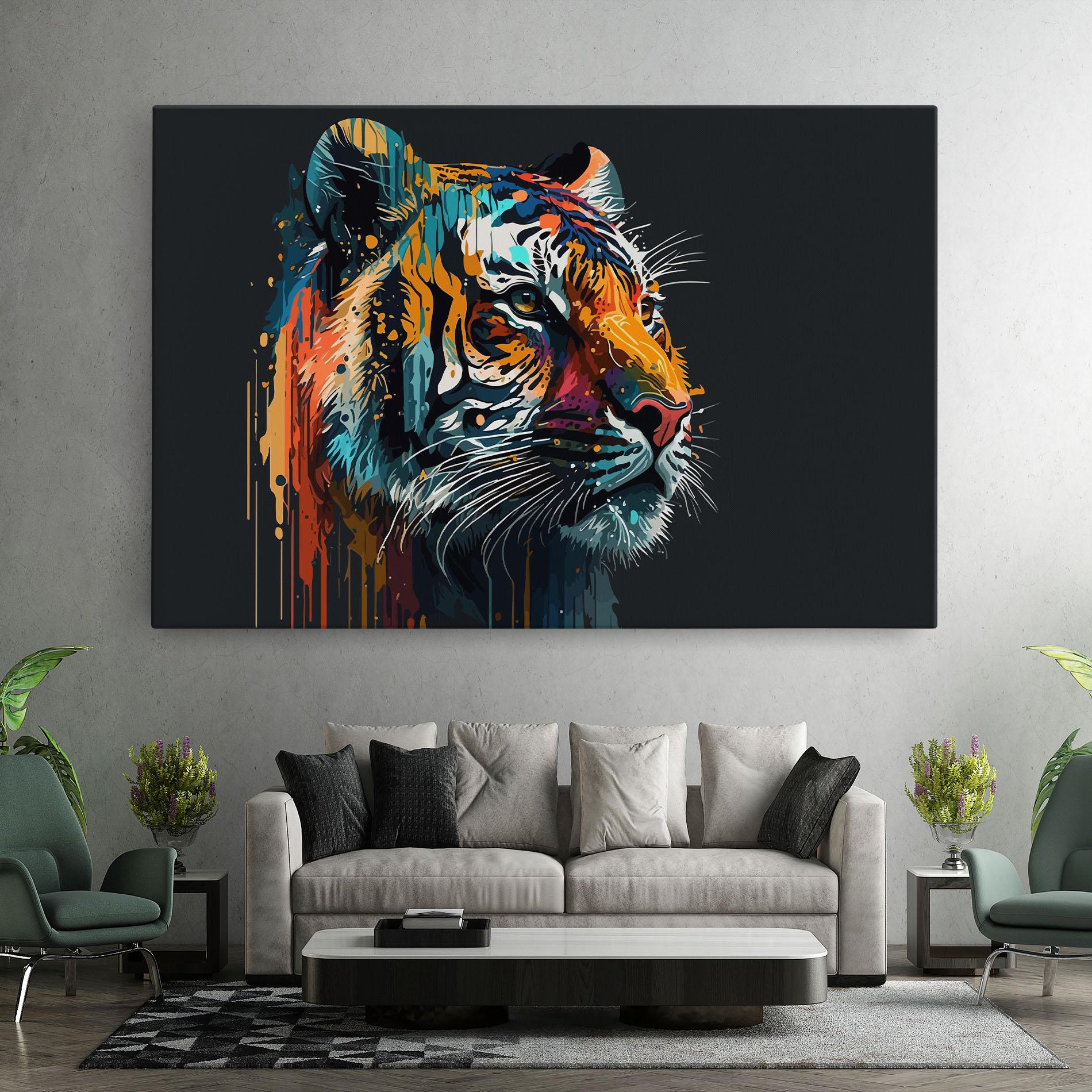 Tablou Canvas Color Mix Tiger mockup 7