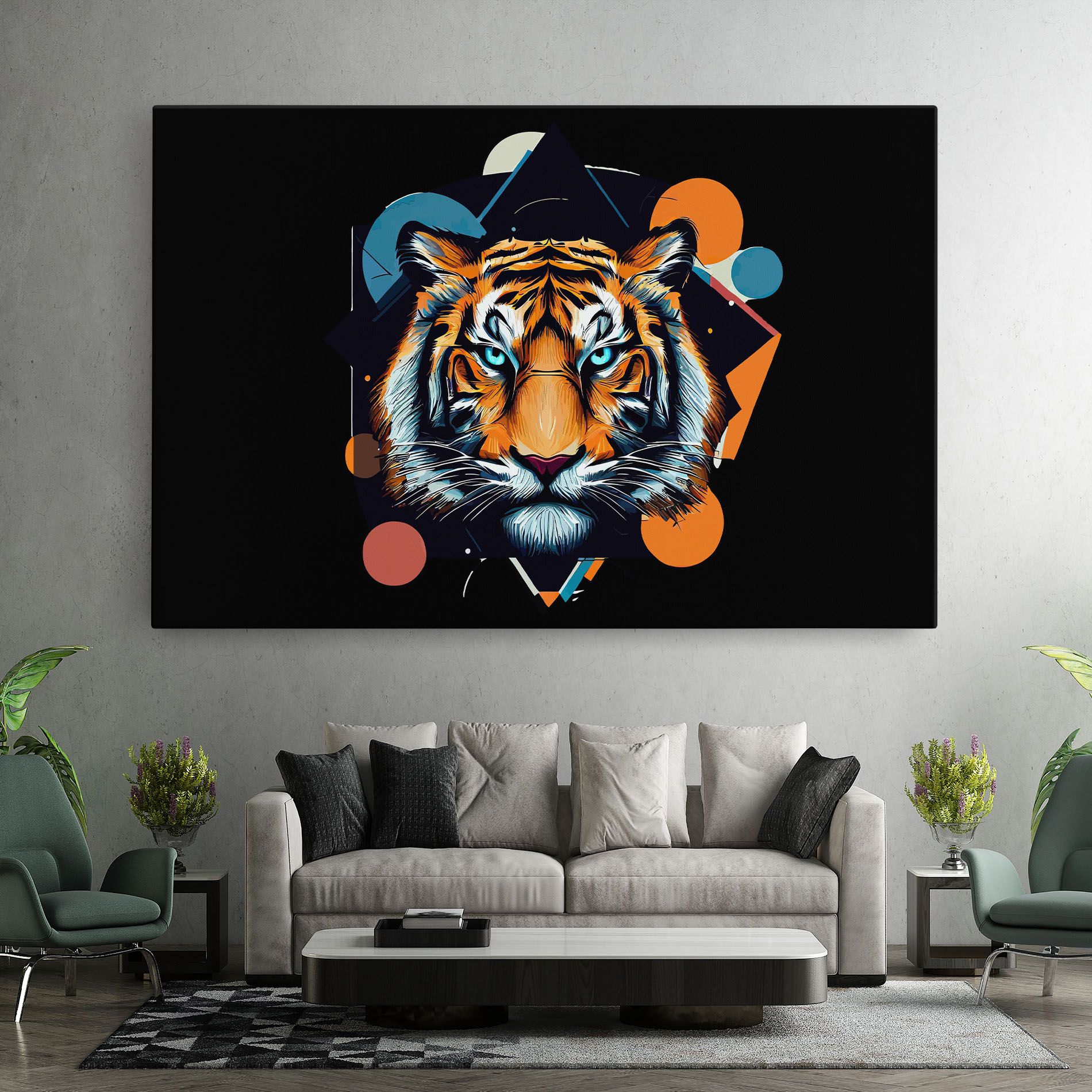 Geometric Tiger mockup 7