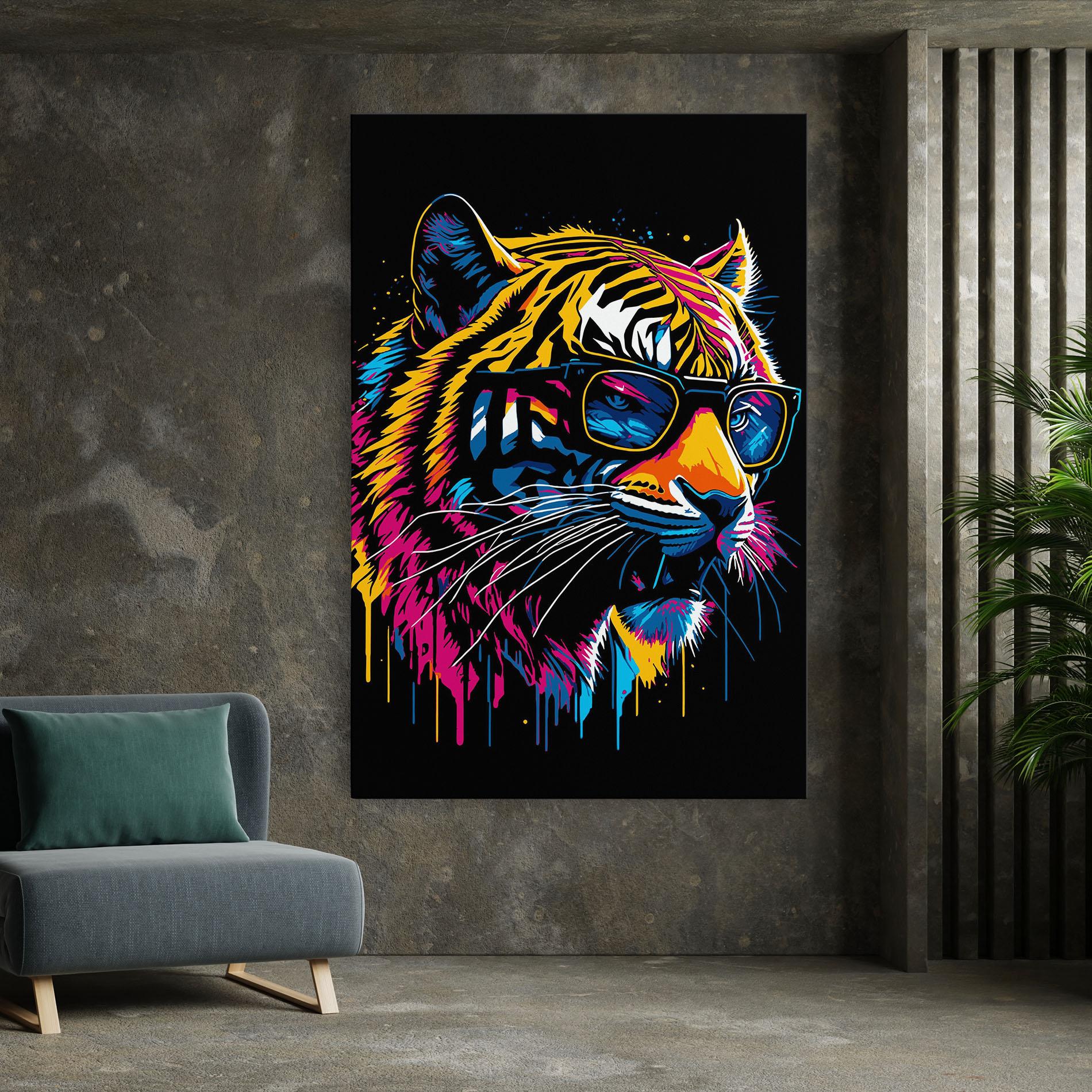 Tablou Canvas Cool Tiger mockup 7