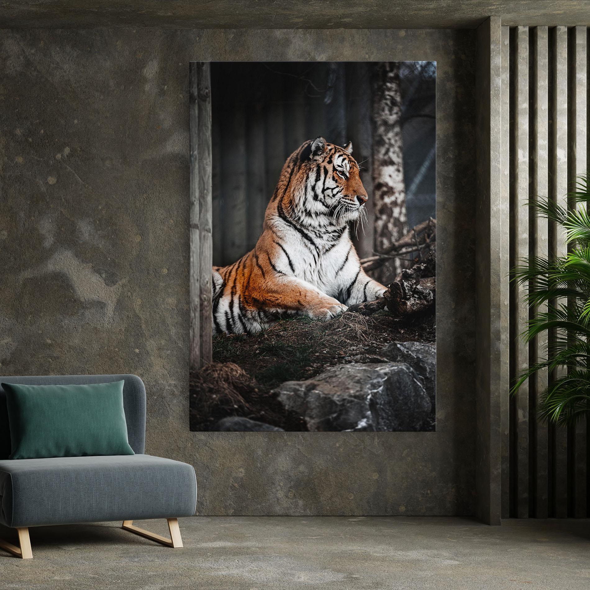 Tablou Canvas Forest Tiger mockup 7