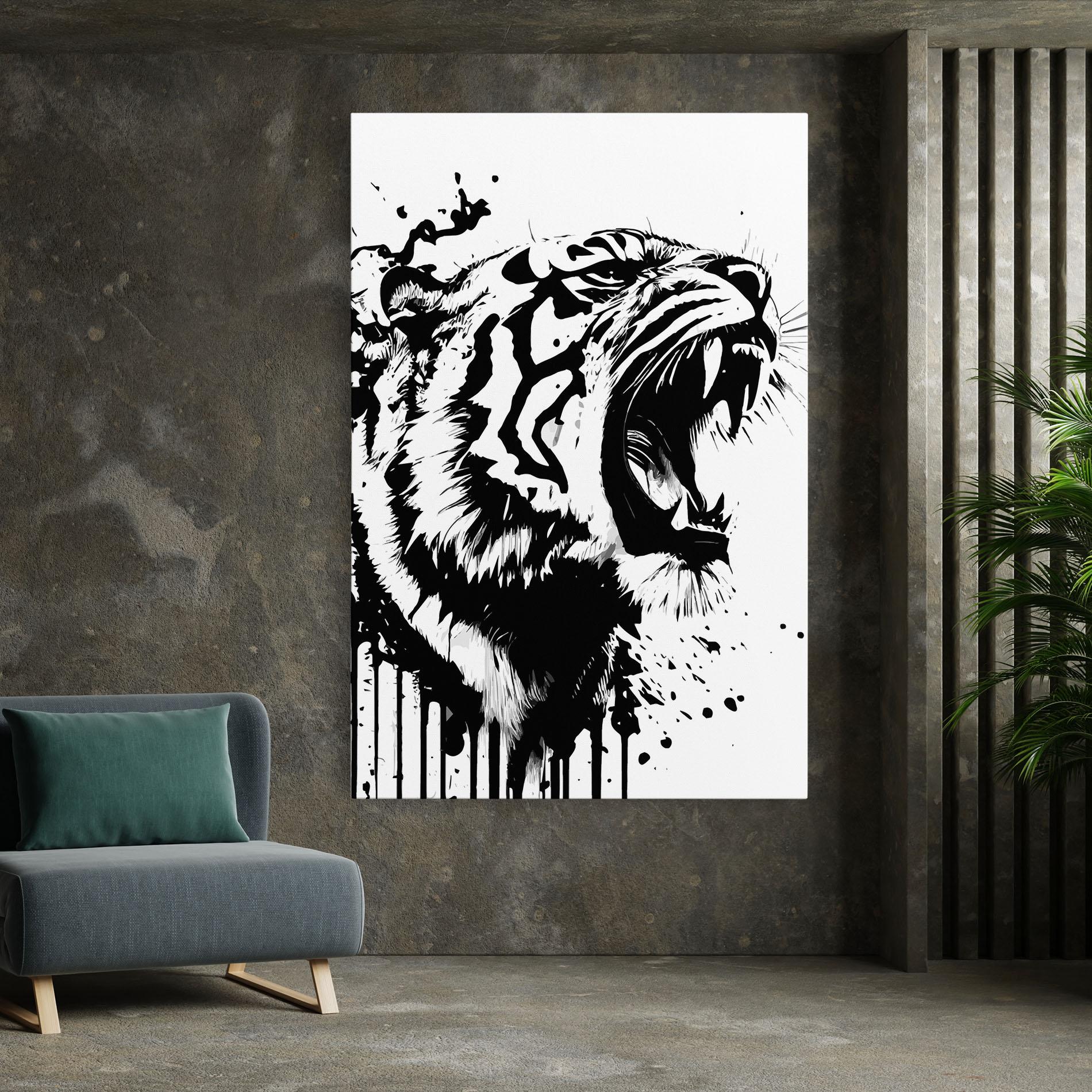 Tablou Canvas Ink Art Tiger mockup 7