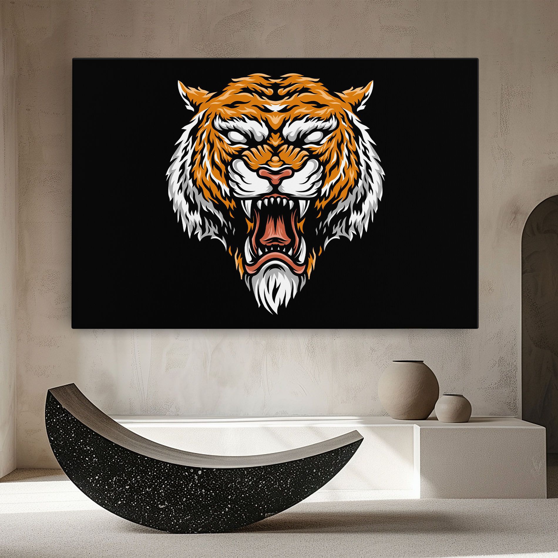 Angry Orange Tiger mockup 8