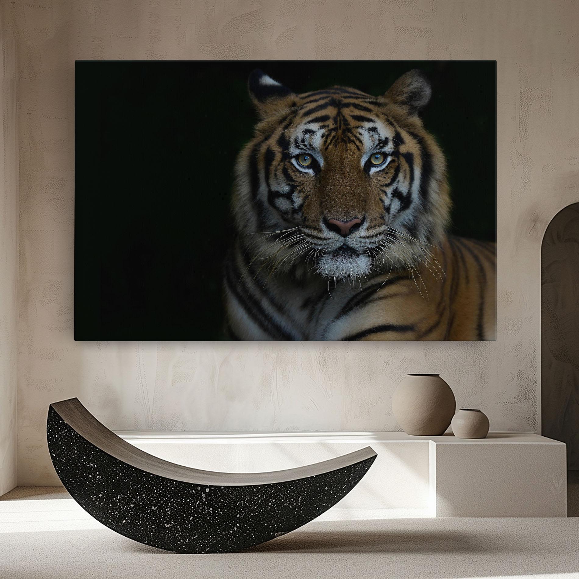 Tablou Canvas Close Up Tiger mockup 8