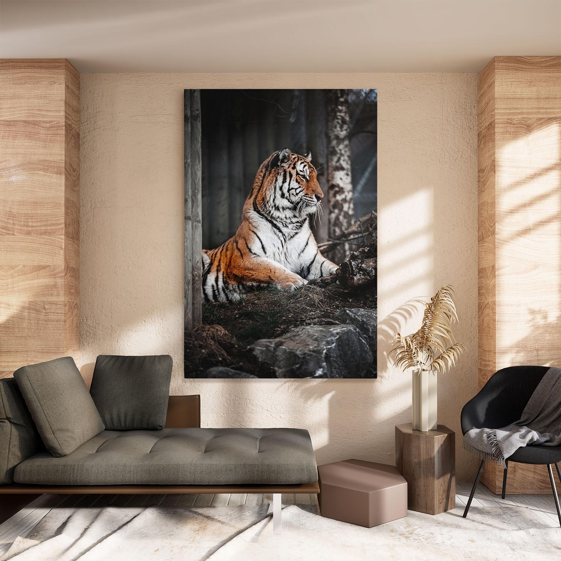 Tablou Canvas Forest Tiger mockup 8