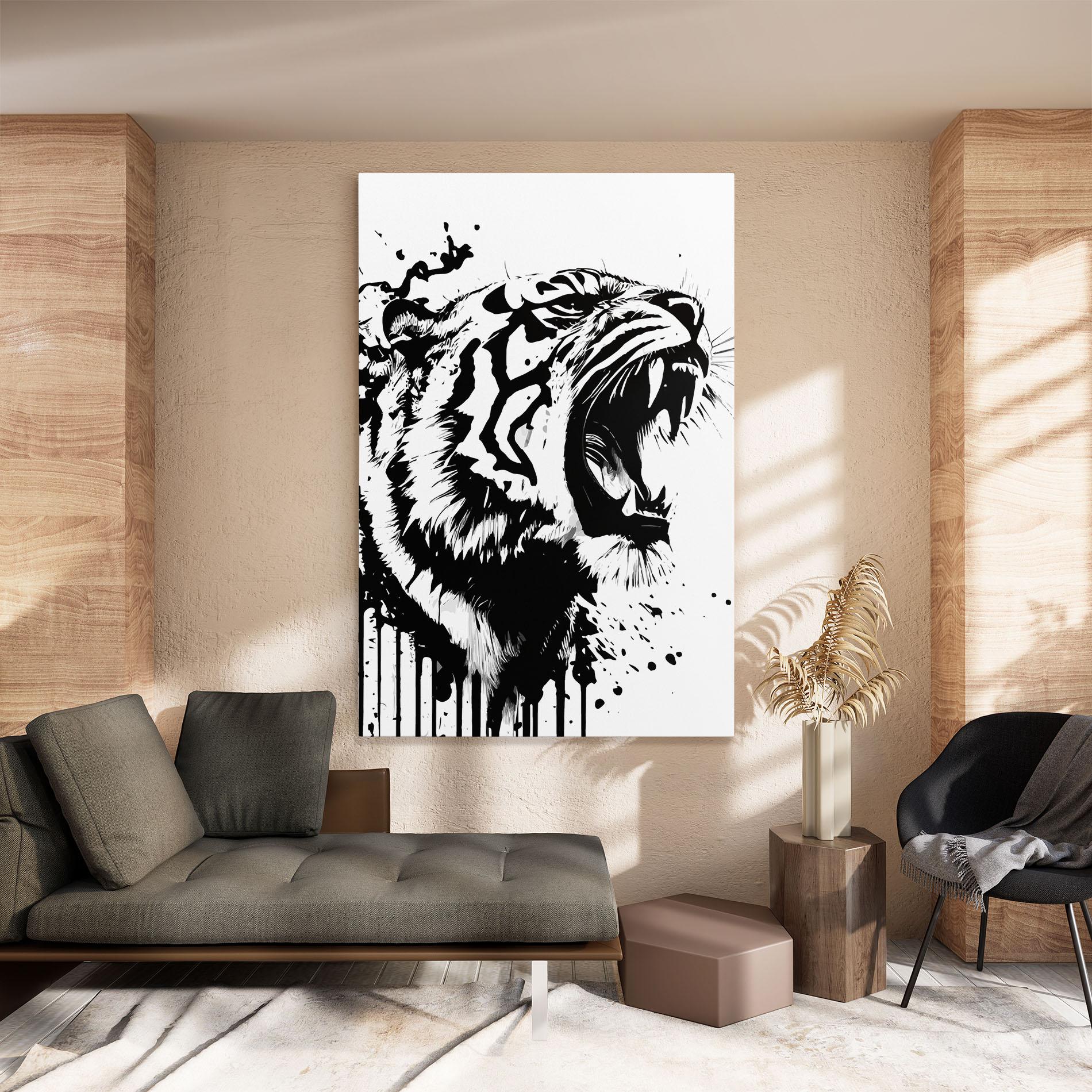 Tablou Canvas Ink Art Tiger mockup 8