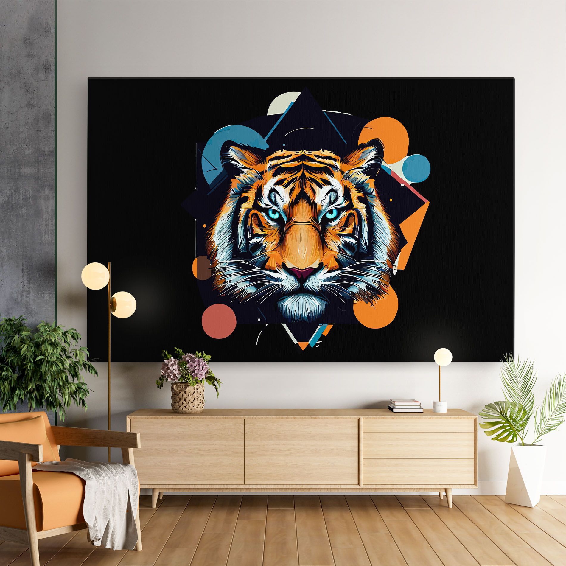 Geometric Tiger mockup 9