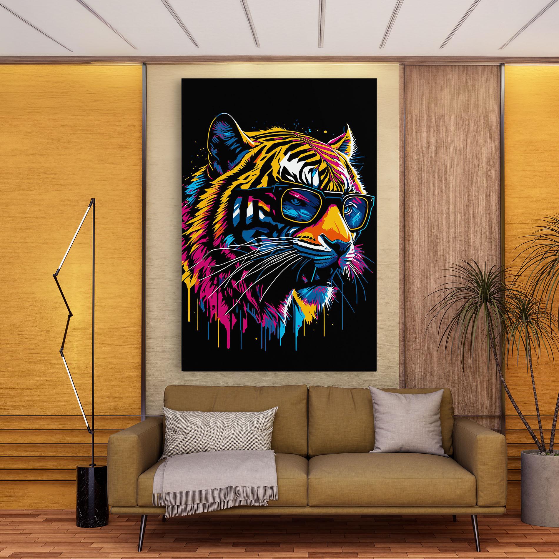 Tablou Canvas Cool Tiger mockup 9