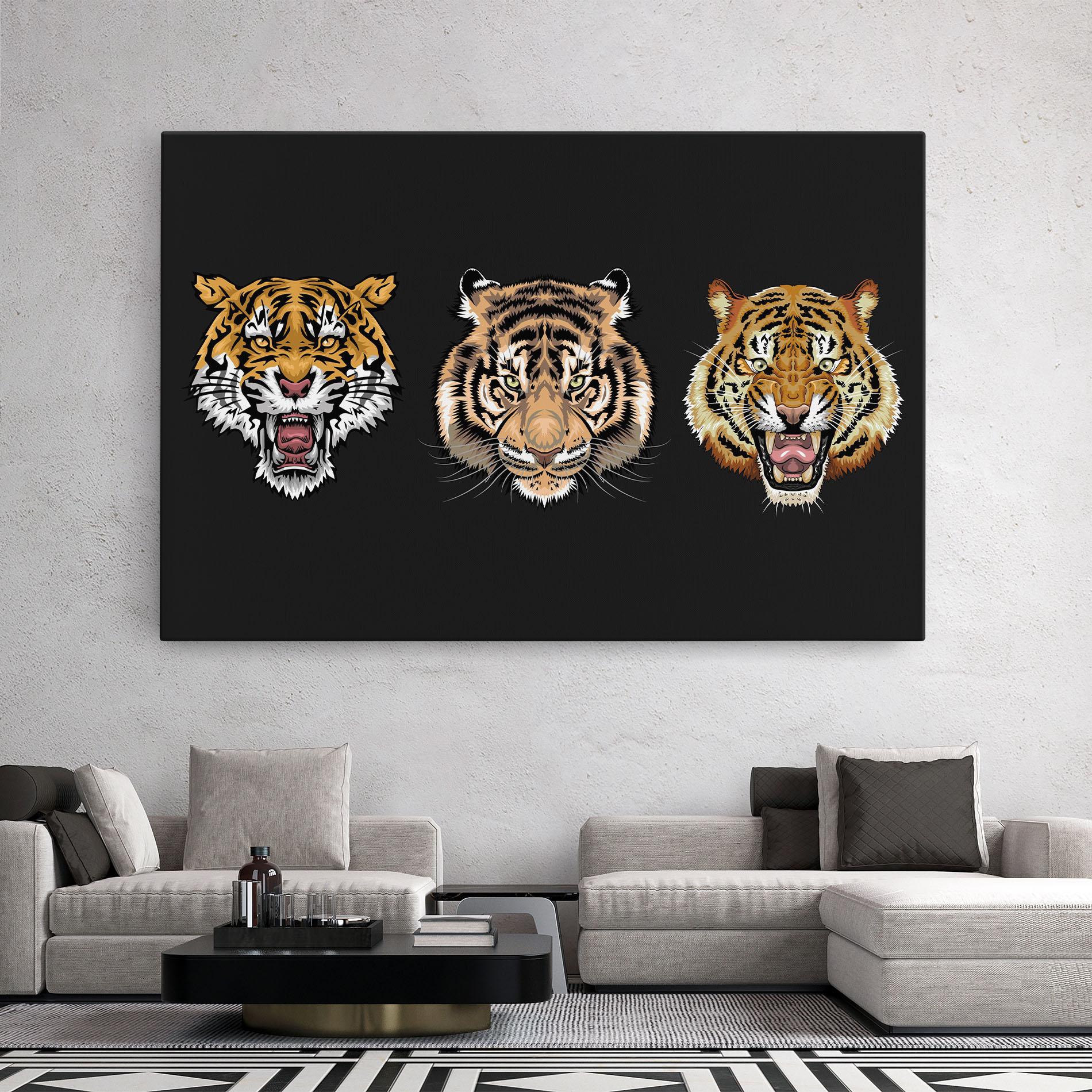Tablou Canvas 3 Tigers mockup 2