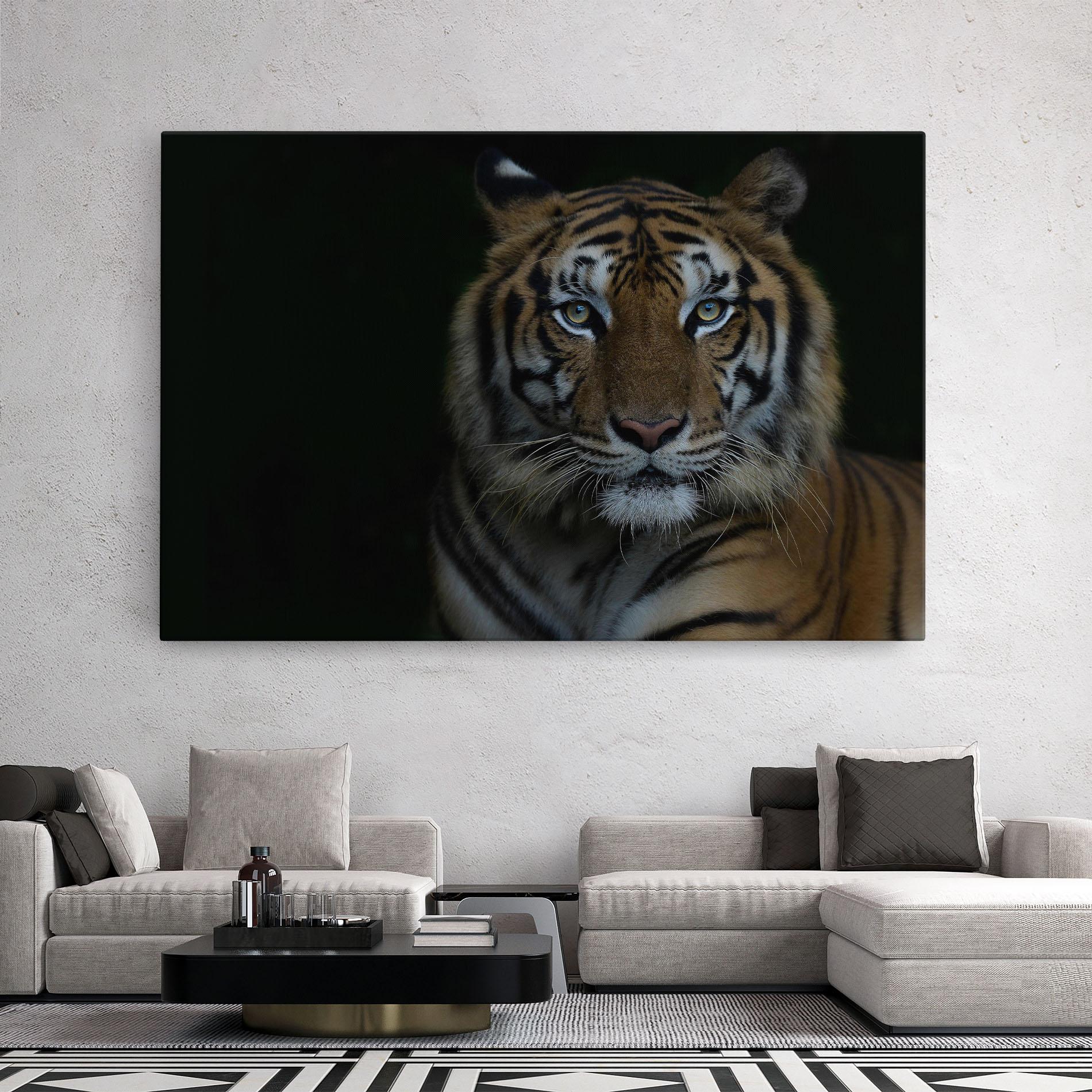 Tablou Canvas Close Up Tiger mockup 2