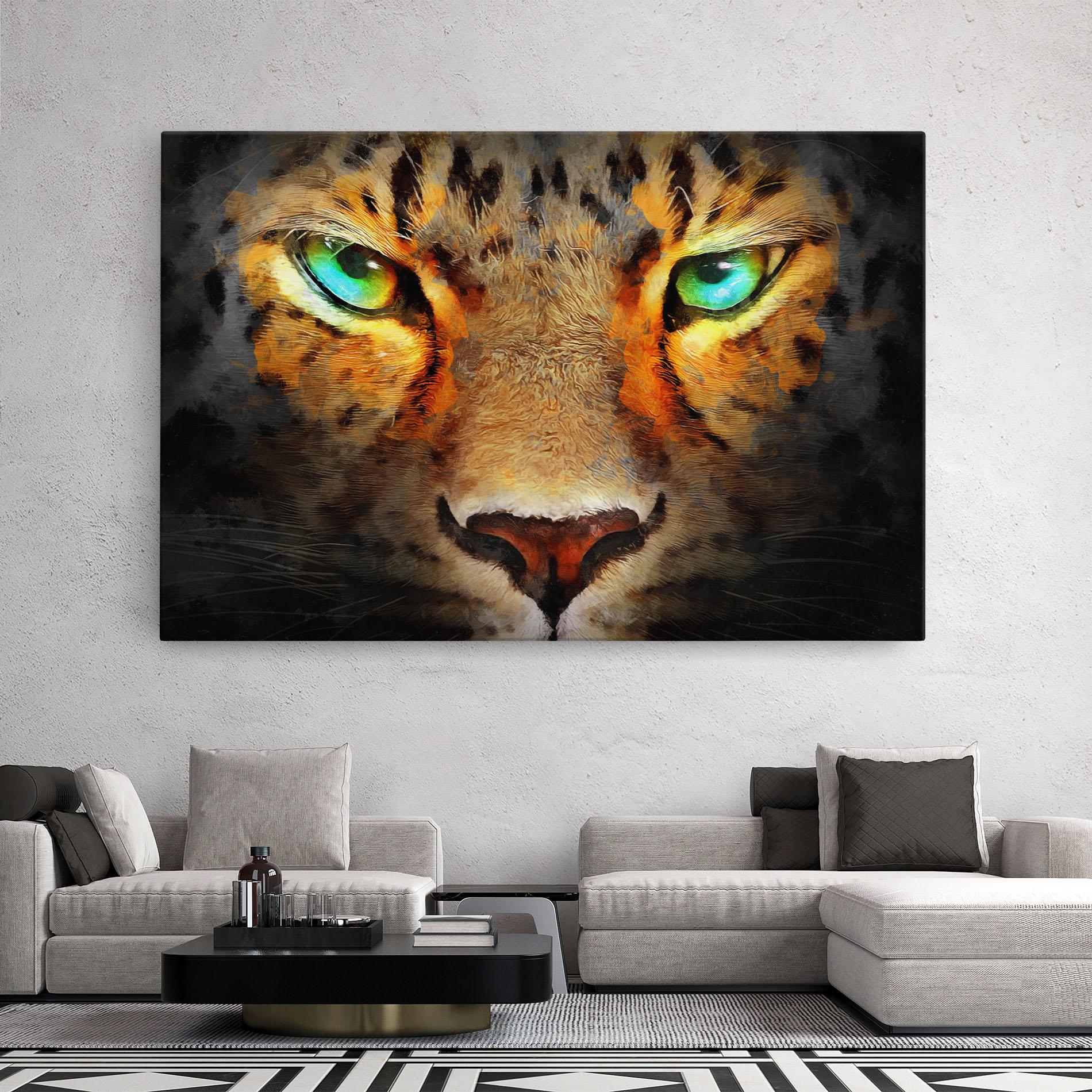 Tablou Canvas Tiger Eyes mockup 2