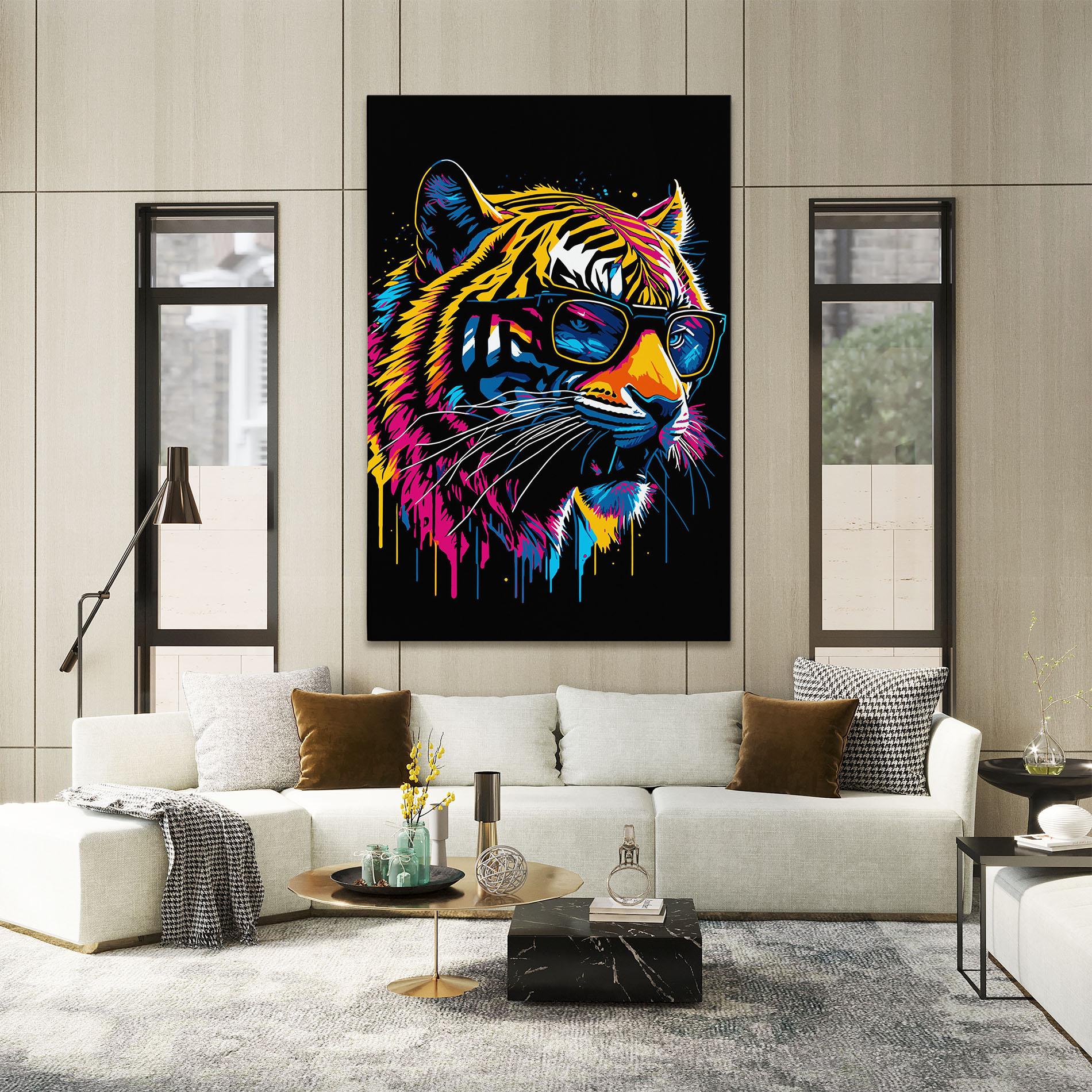 Tablou Canvas Cool Tiger mockup 2