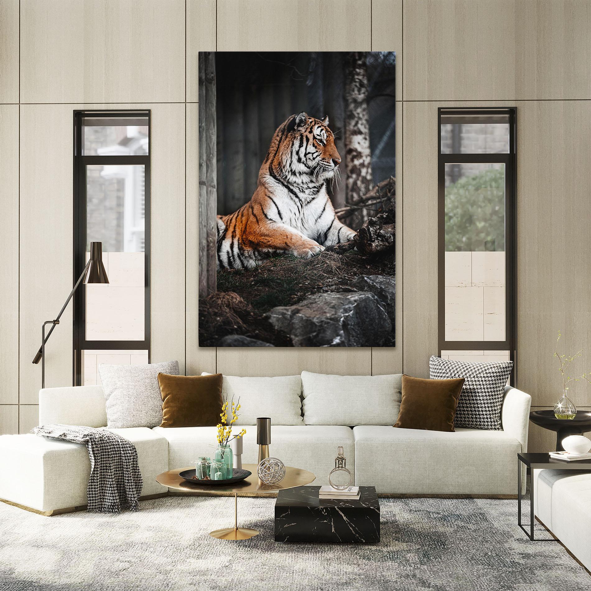 Tablou Canvas Forest Tiger mockup 2
