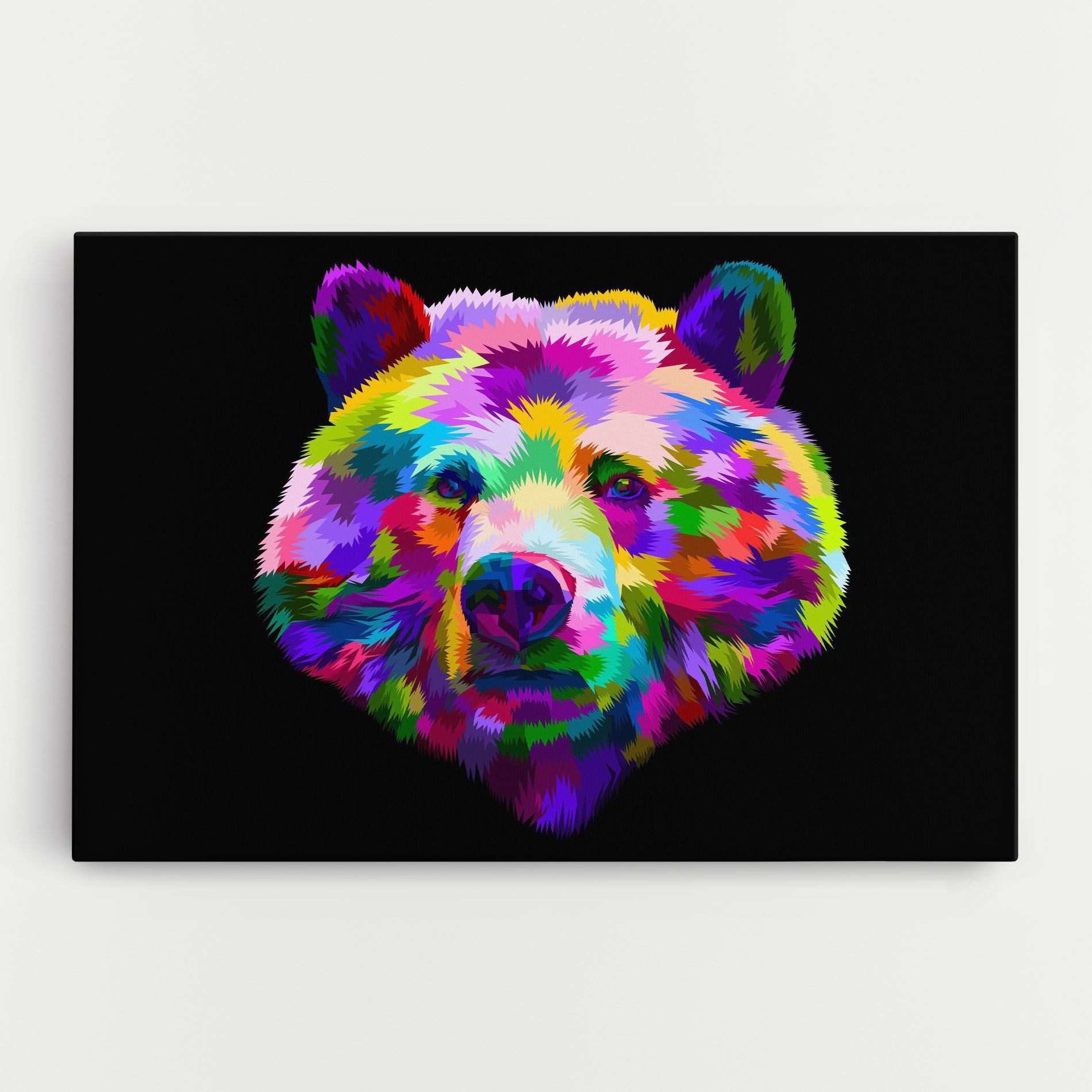 Bear Head Art mockup 0