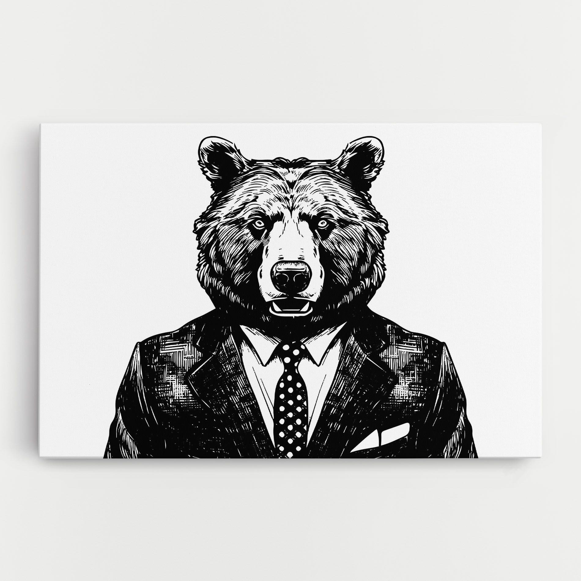 Bear In Suit mockup 0